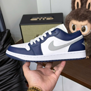 Giày sneaker Nike Jordan Xanh than phối Trắng logo Xám Like Auth Fullbox Phụ Kiện PLD