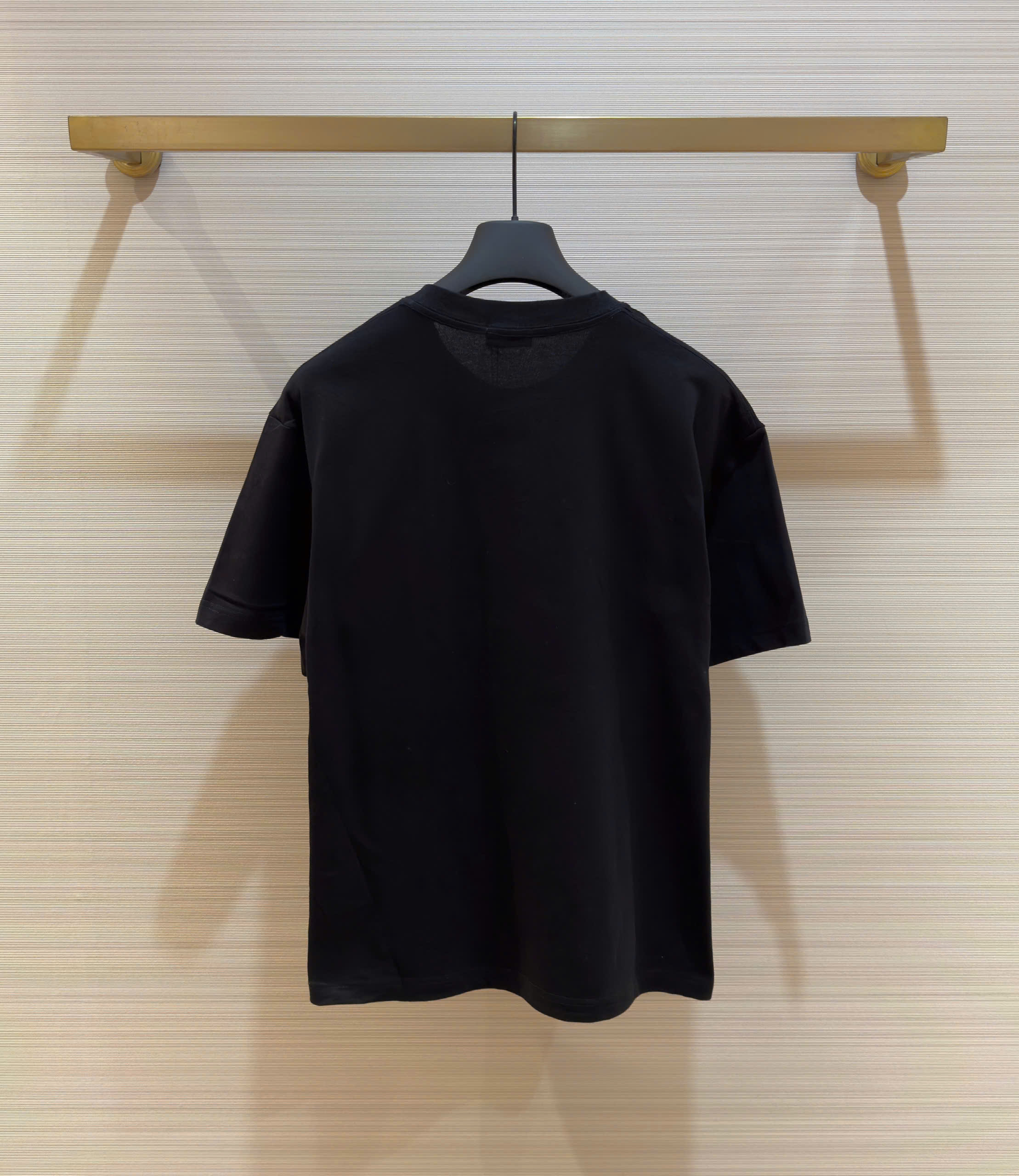 Áo phông T-shirt Dior CD Đen logo chữ Xanh thêu ngực Like Auth on web DDT