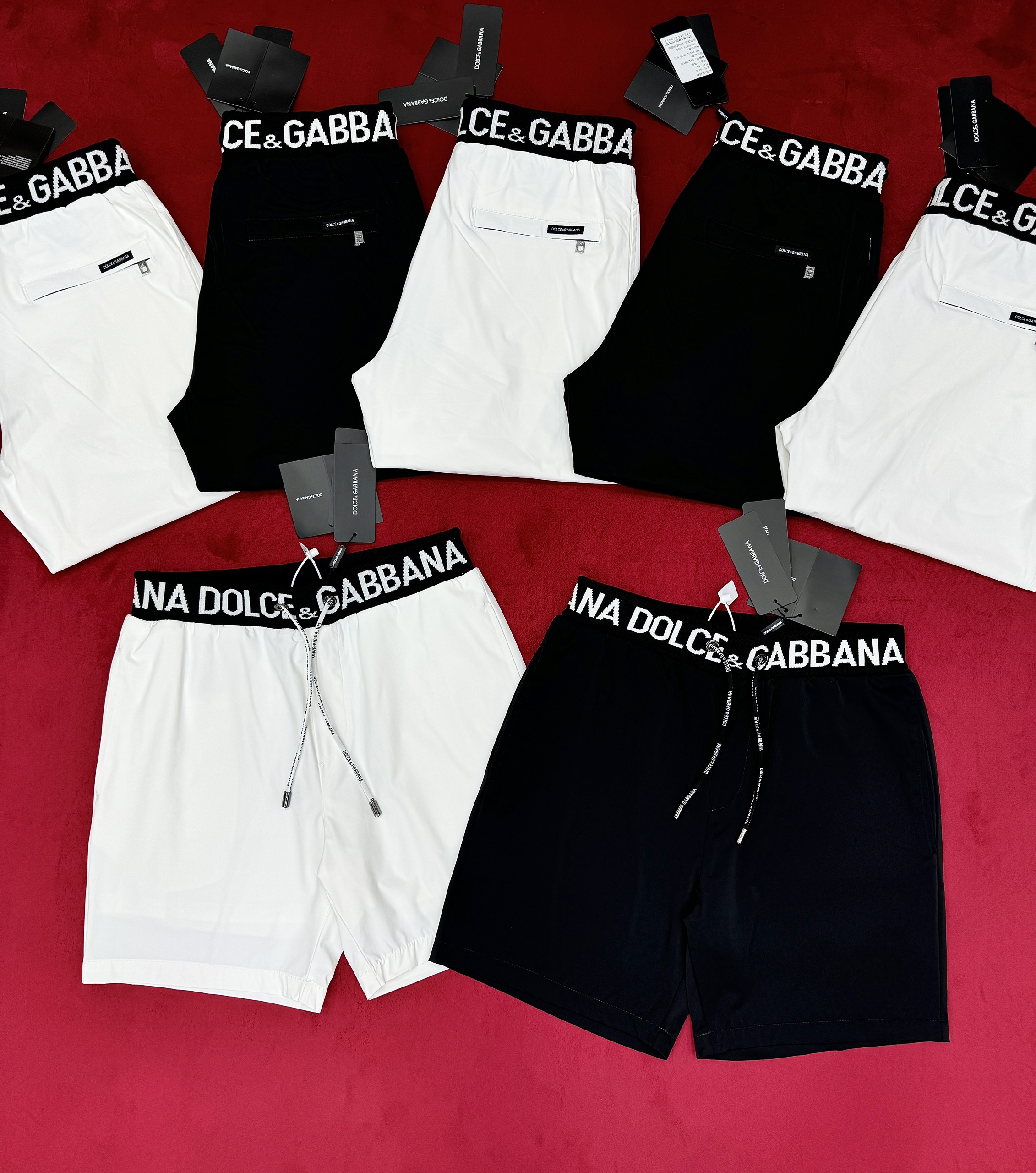 Quần short gió Dolce Gabbana DG logo chữ cạp Like Auth 1-1 on web CD