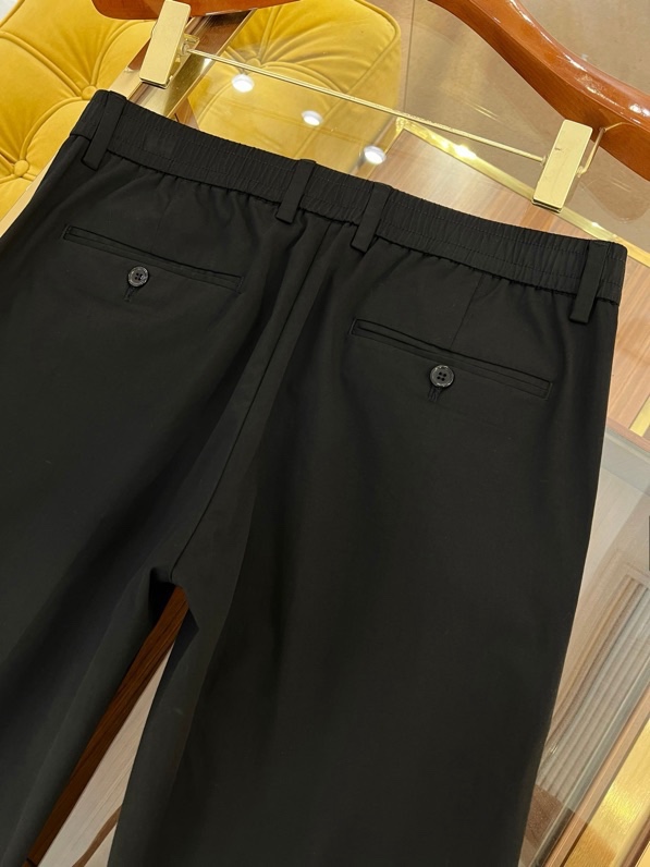 Quần Tây, Âu Dolce Gabbana DG Đen logo tag vuông Like Auth on web VTN