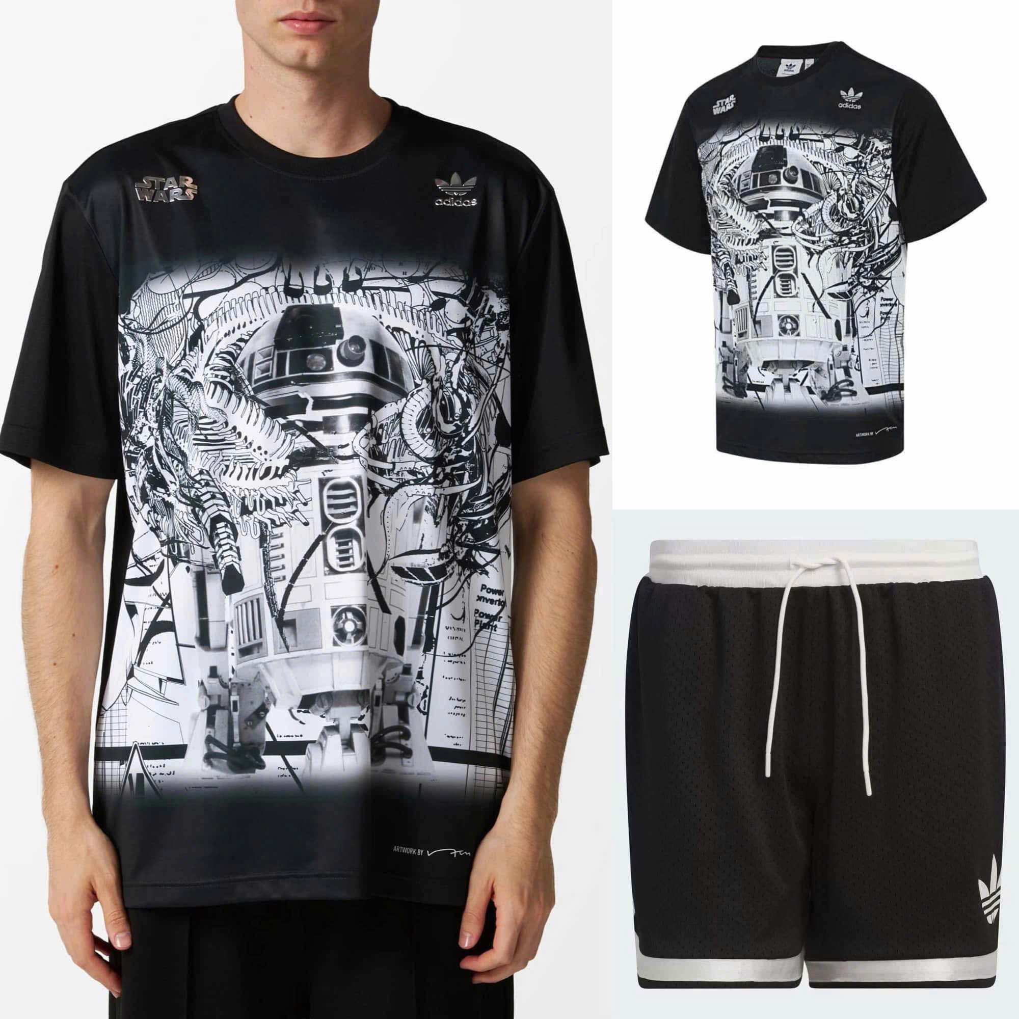Bộ, Set hè Adidas A họa tiết máy móc Like Auth on web NV