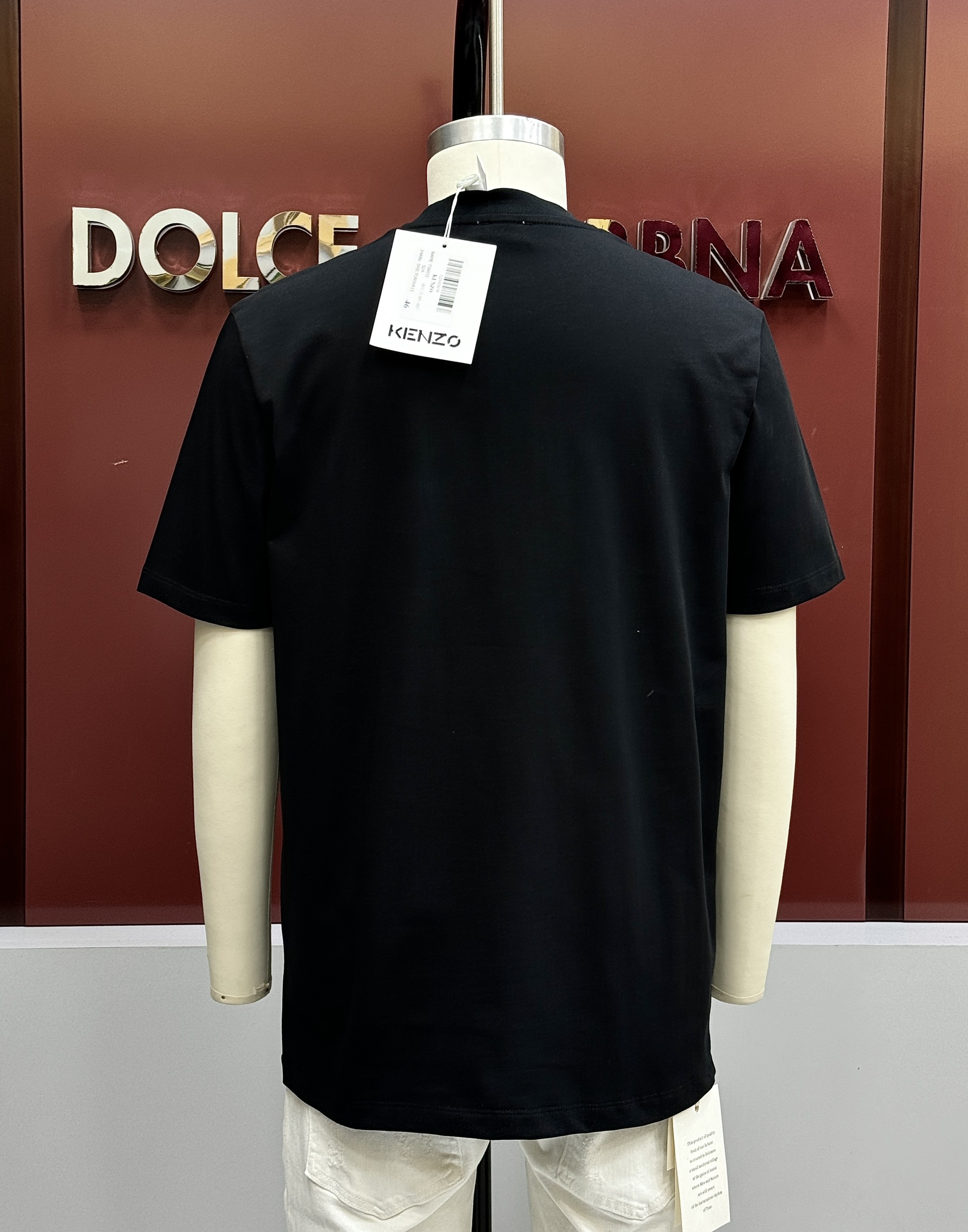 Áo phông T-shirt Kenzo KZ logo mặt Hổ Đỏ chữ Vàng Like Auth on web CD