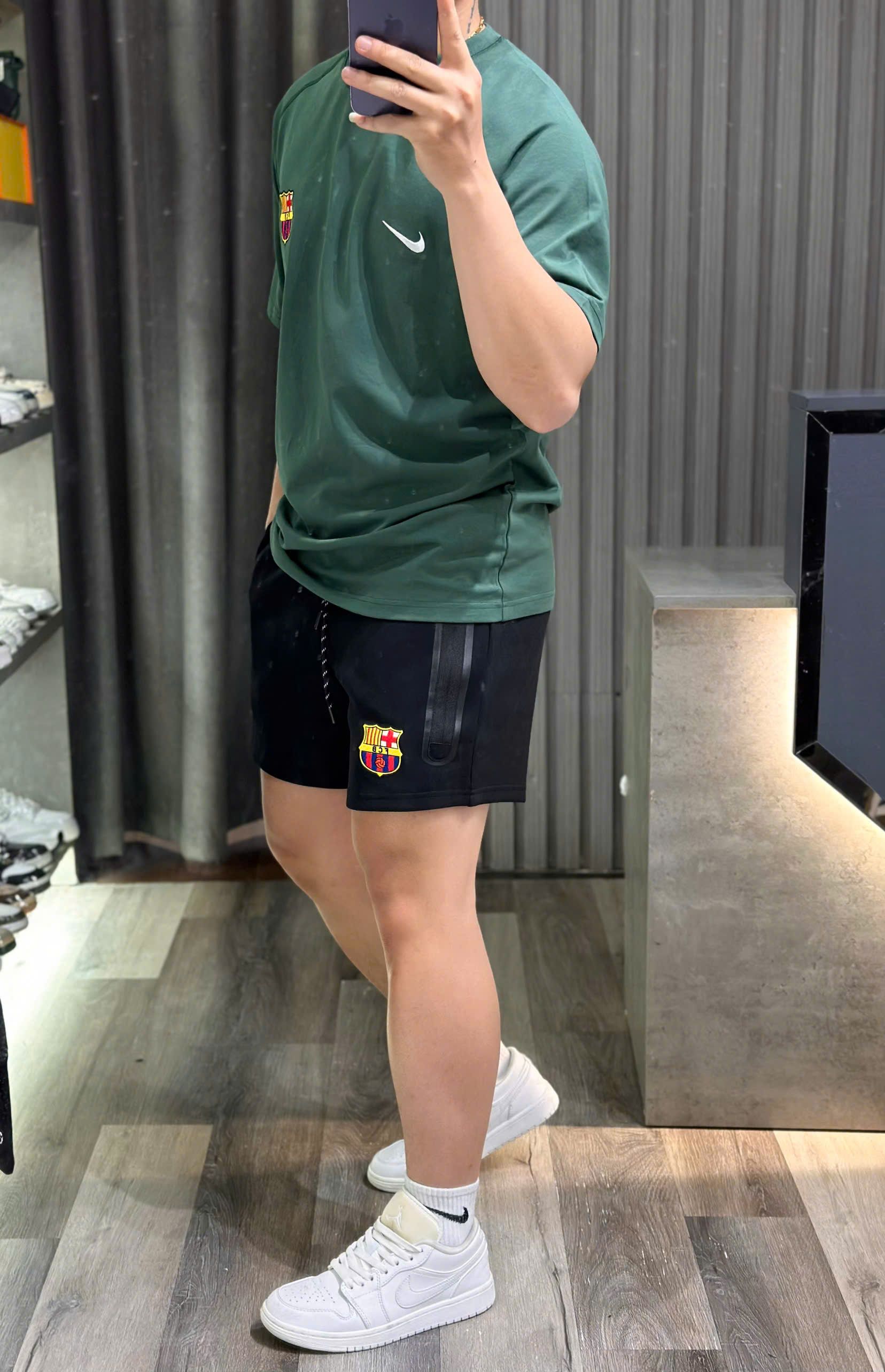 Bộ, Set hè Nike NK logo huy hiệu thêu Like Auth on web CD