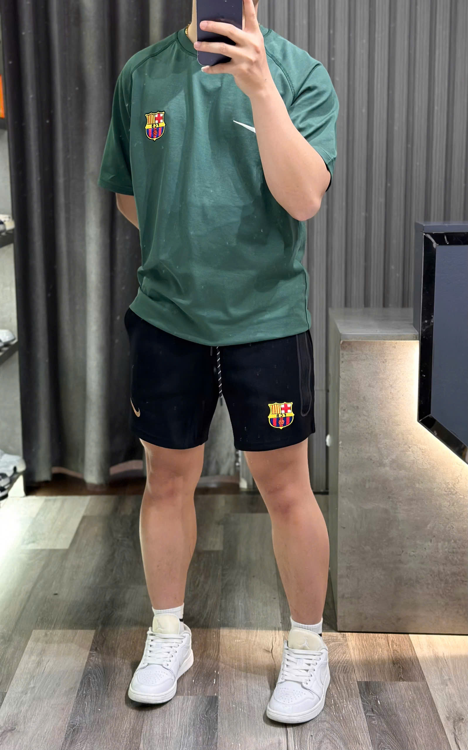 Bộ, Set hè Nike NK logo huy hiệu thêu Like Auth on web CD