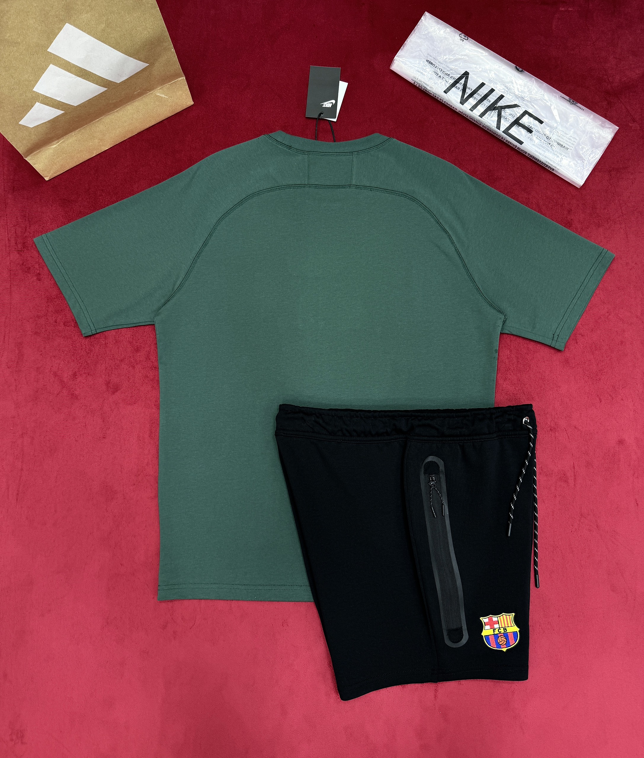 Bộ, Set hè Nike NK logo huy hiệu thêu Like Auth on web CD