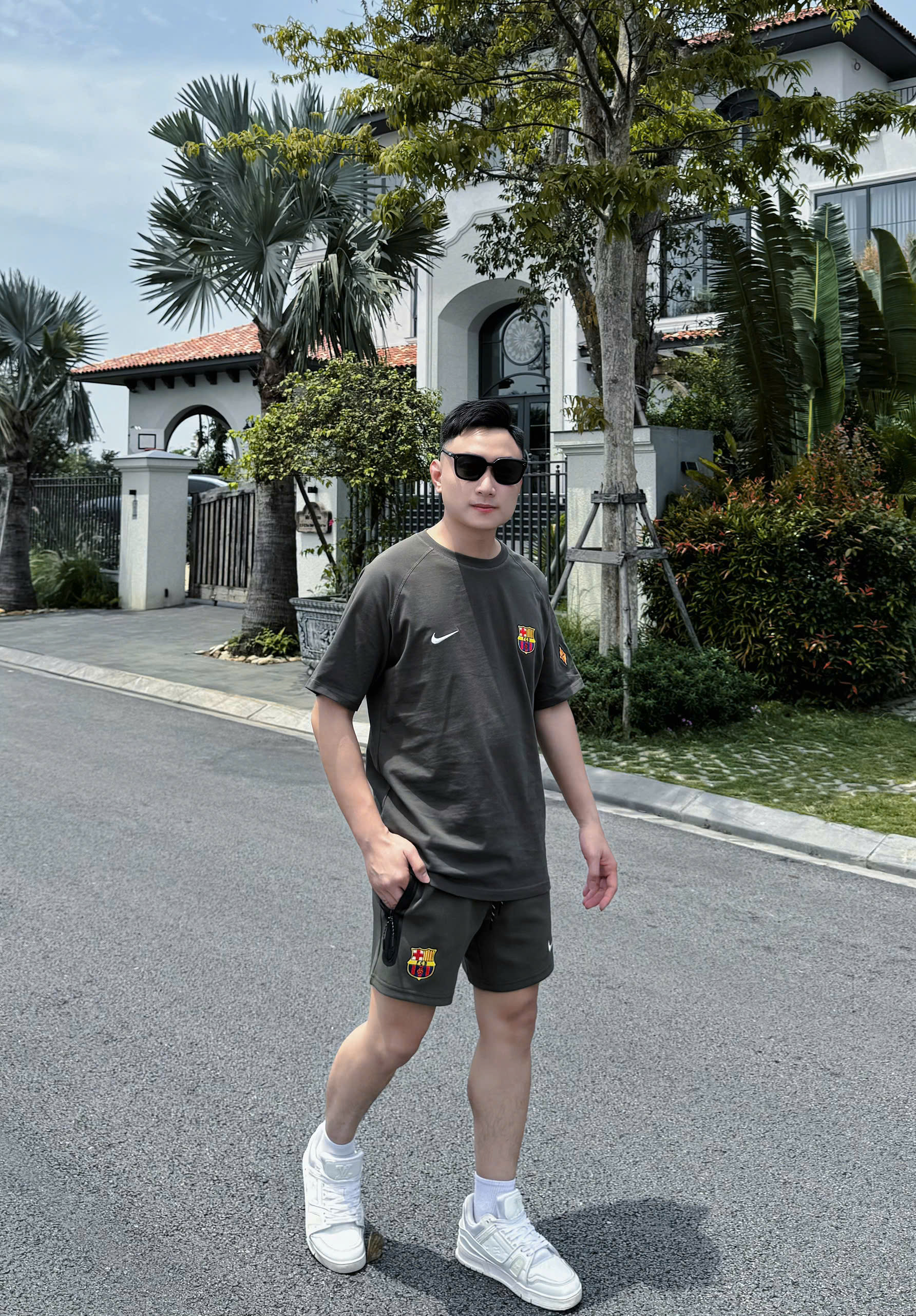 Bộ, Set hè Nike NK logo huy hiệu Like Auth on web CD