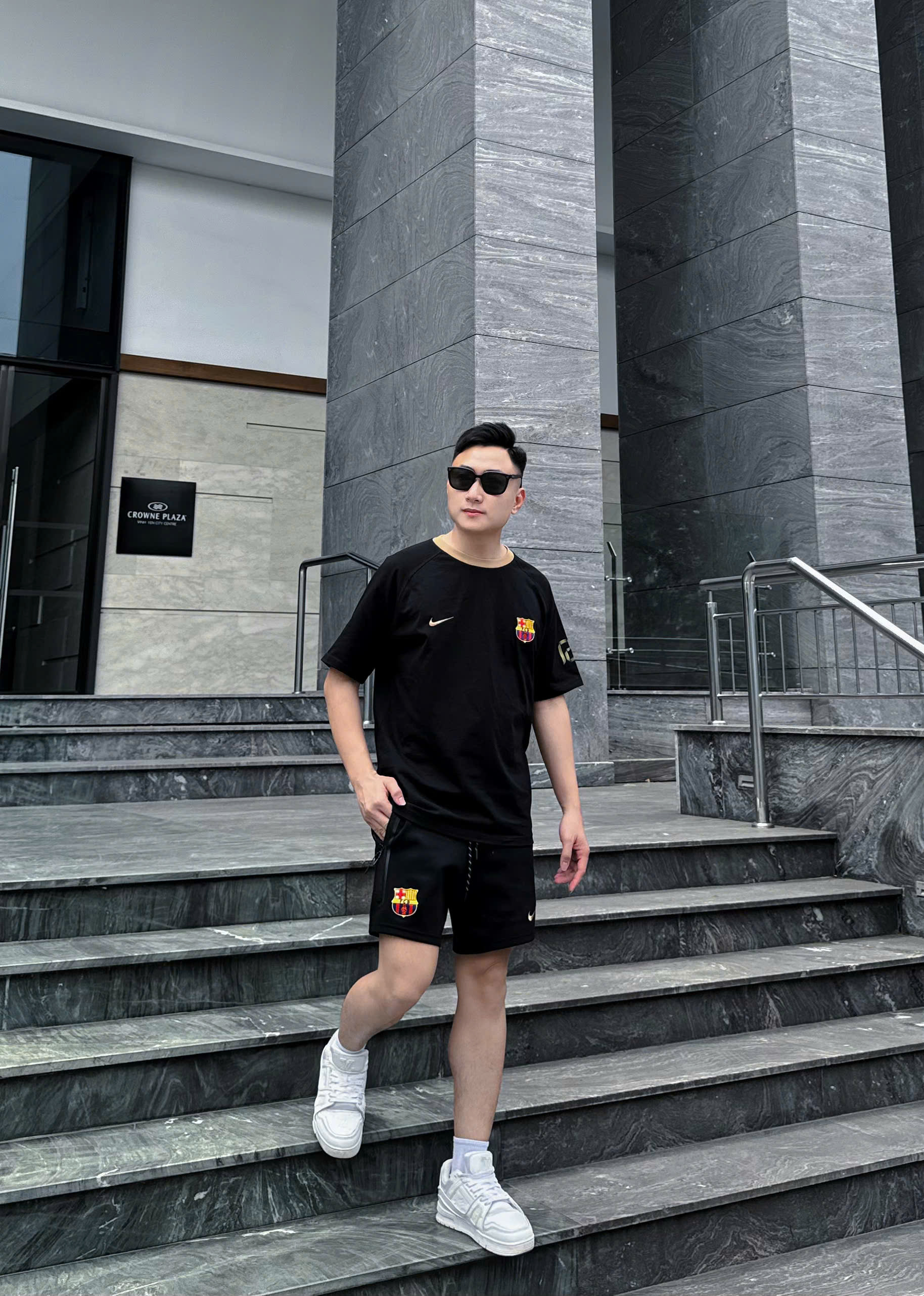 Bộ, Set hè Nike NK logo huy hiệu Like Auth on web CD