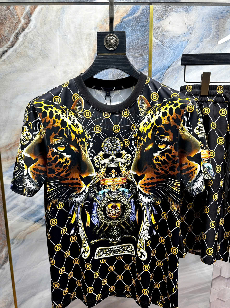 Bộ, Set hè Burberry BBR họa tiết Báo Like Auth on web LK