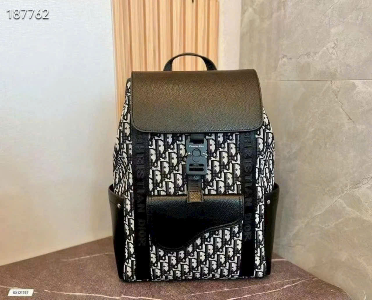 Balo thời trang Dior CD họa tiết logo chữ full Like Auth on web fullbox bill thẻ NV