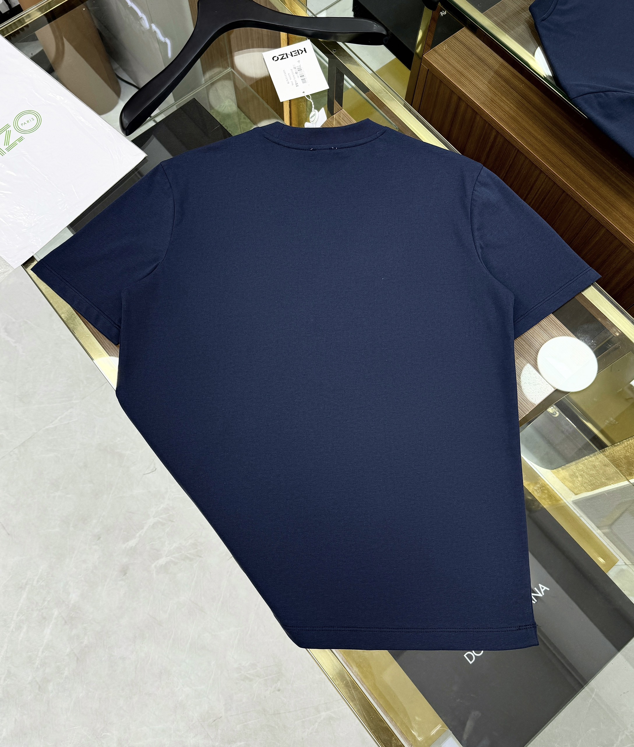 Áo phông T-shirt Kenzo KZ Xanh than logo mặt Hổ thêu Like Auth on web CD
