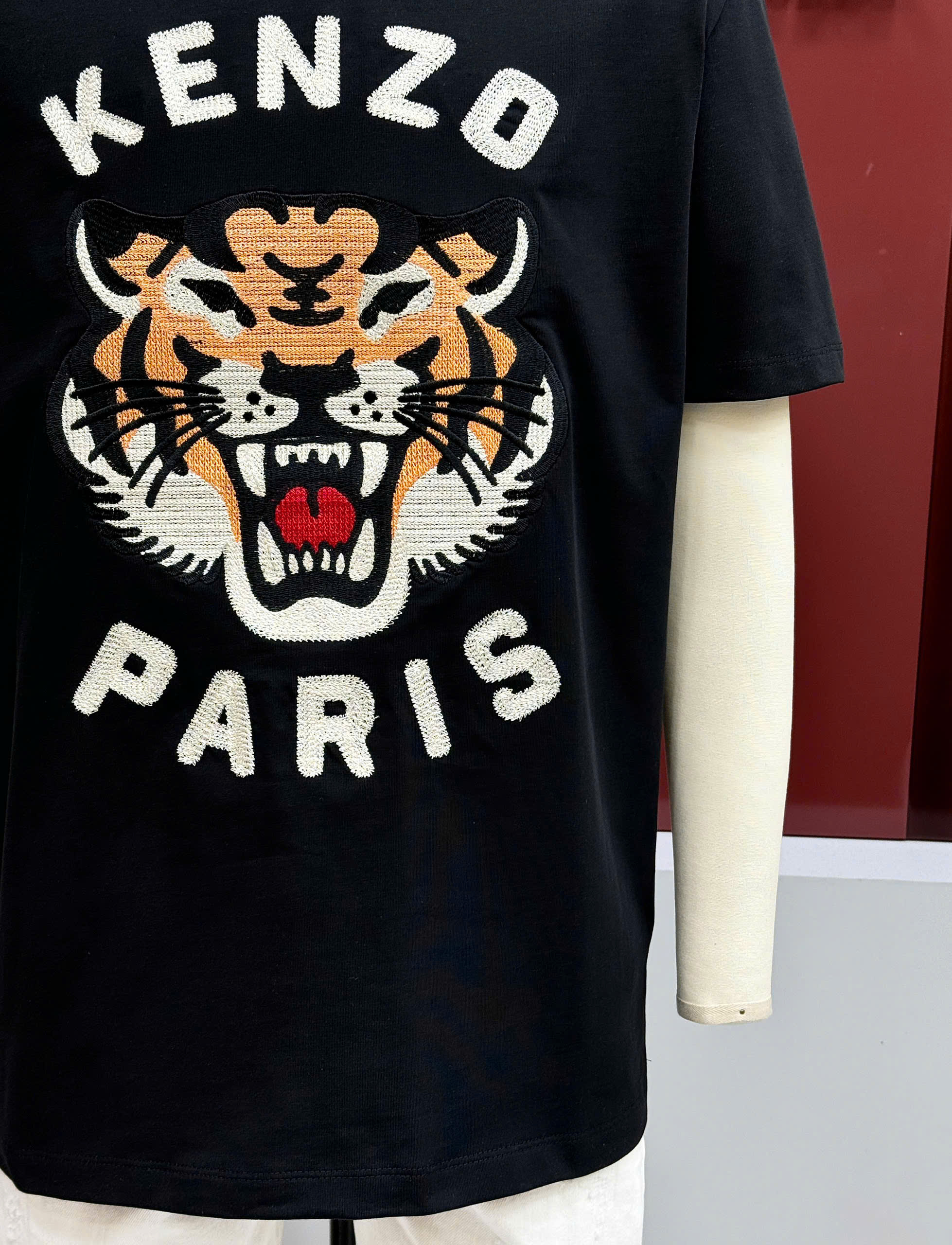 Áo phông T-shirt Kenzo KZ logo mặt Hổ chữ thêu Like Auth on web CD