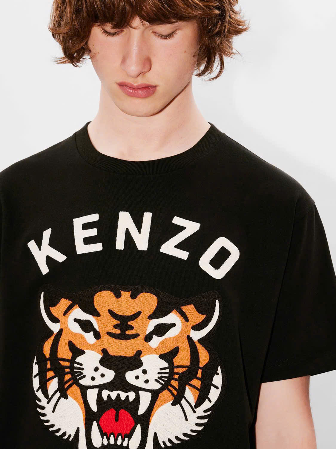 Áo phông T-shirt Kenzo KZ logo mặt Hổ chữ thêu Like Auth on web CD