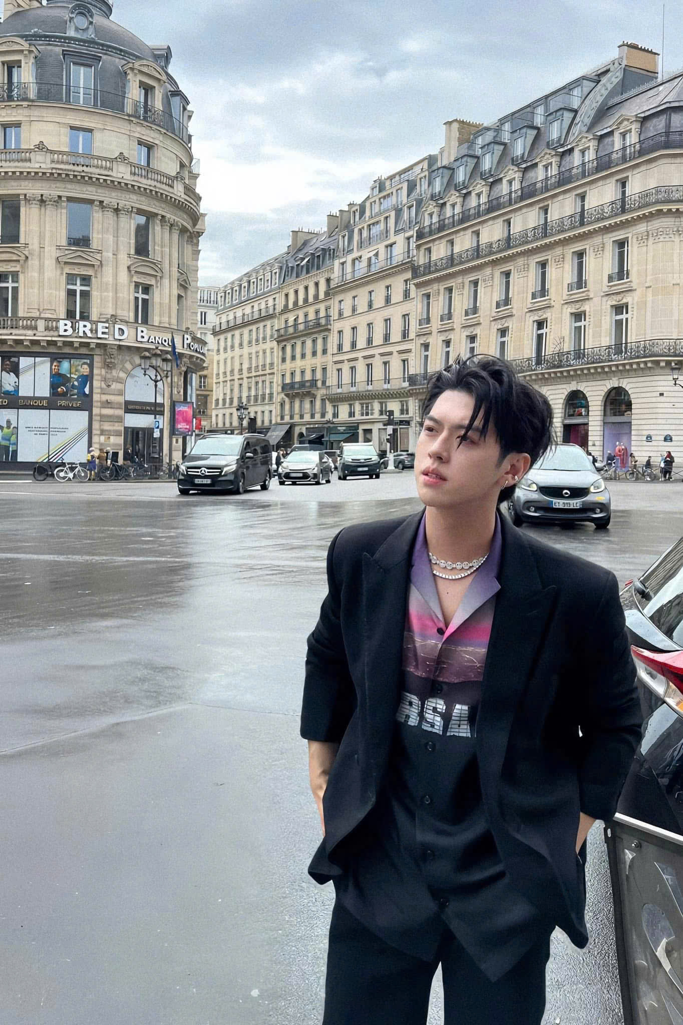 Áo sơ mi cộc tay lụa Versace họa tiết phối màu Like Auth on web DDT