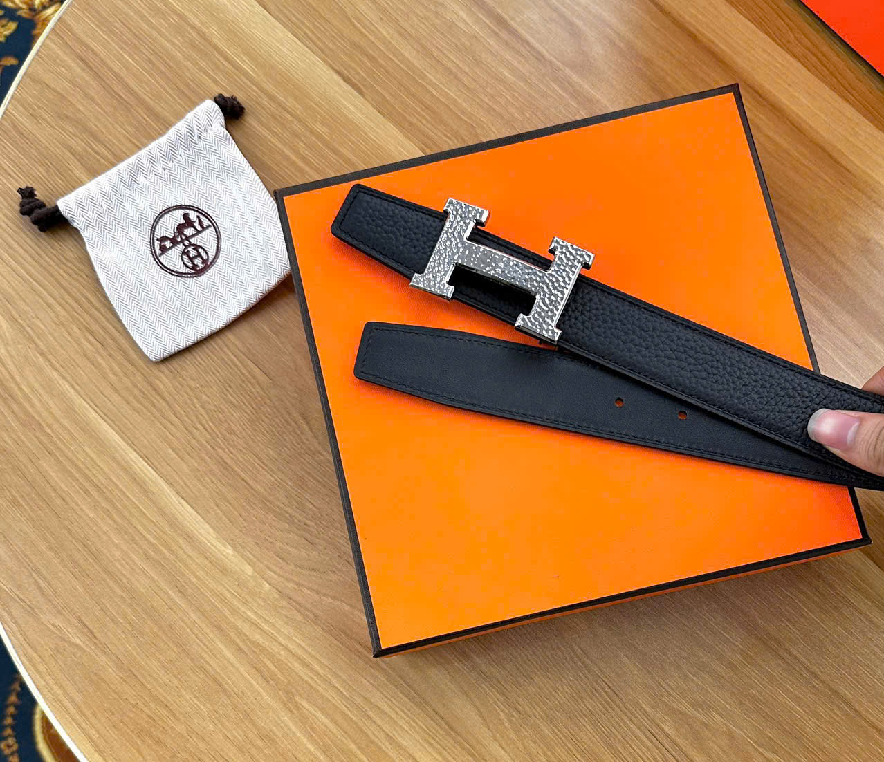 Thắt lưng, dây nịt, belt Hermes HM nhám sần Like Auth 1-1 on web fullbox LK