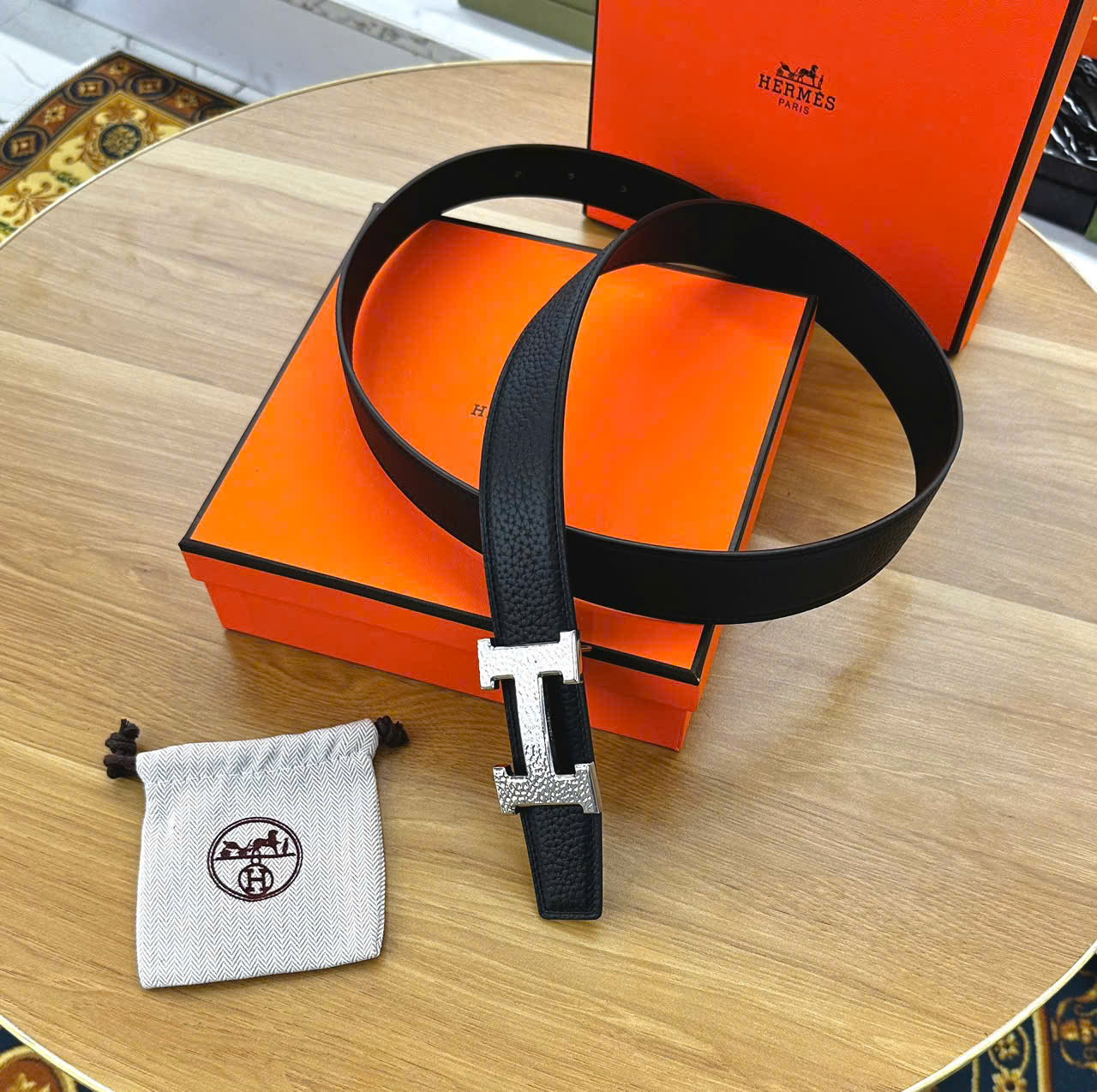 Thắt lưng, dây nịt, belt Hermes HM nhám sần Like Auth 1-1 on web fullbox LK