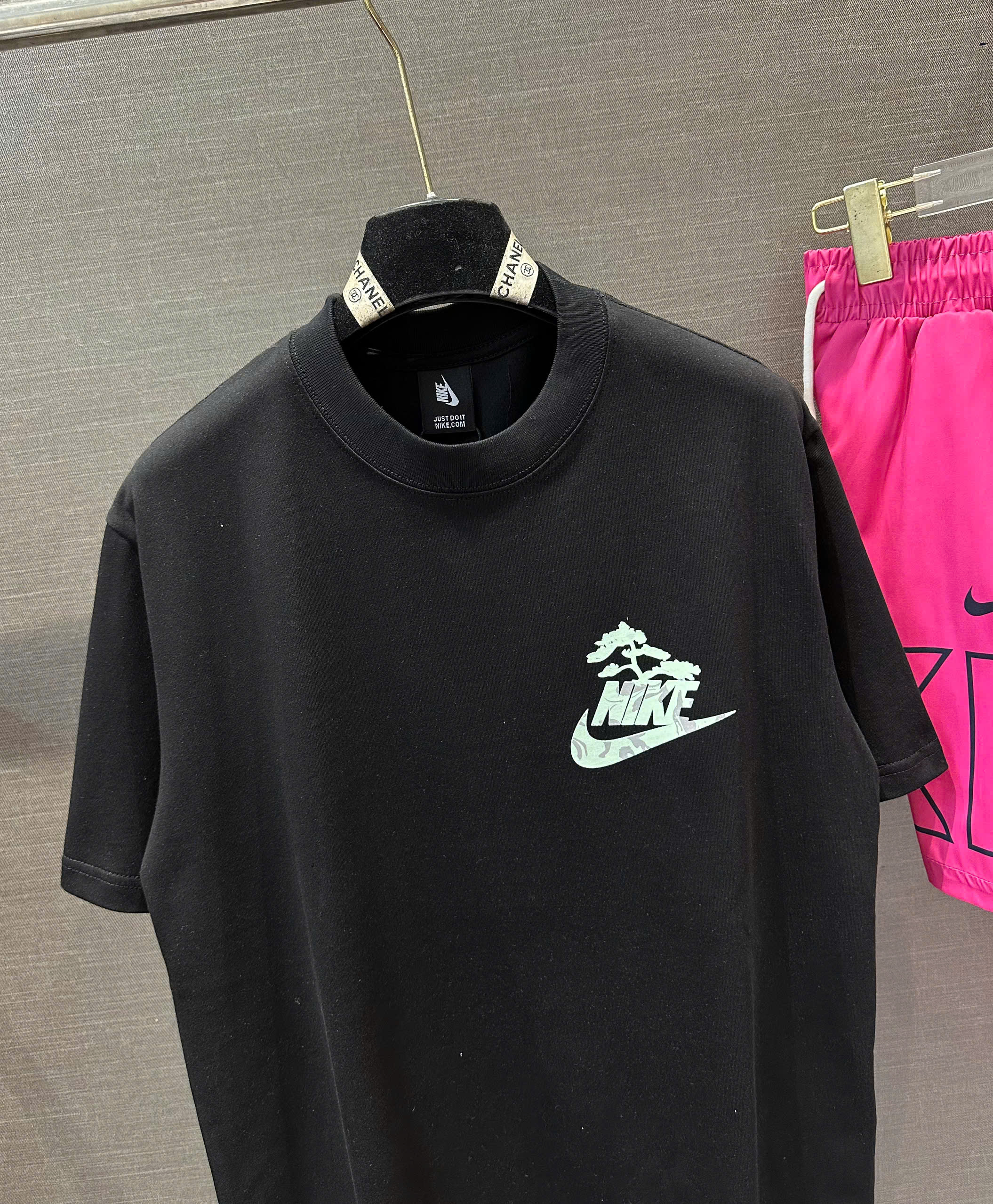 Bộ, Set hè Nike họa tiết lưng quần Hồng Like Auth on web NV
