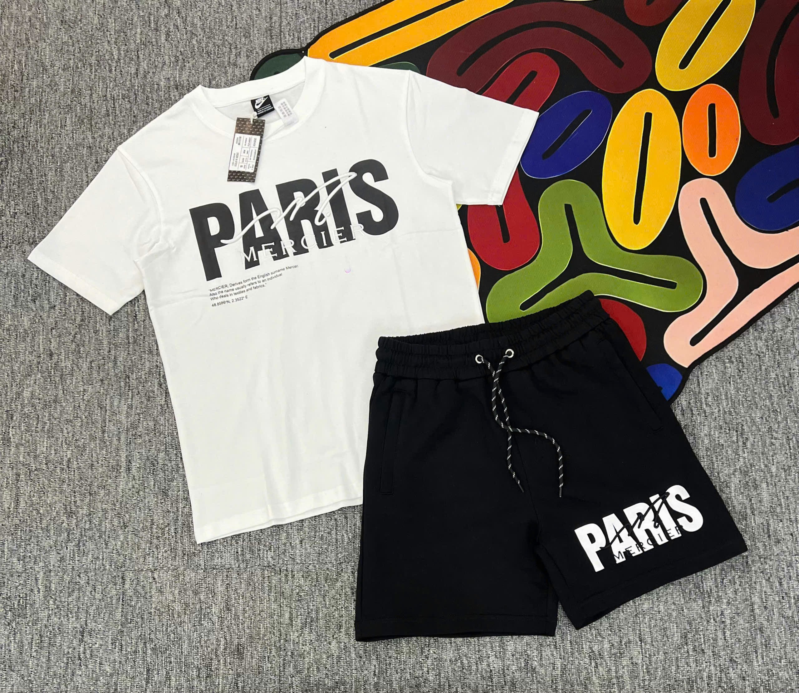 Bộ, Set hè Nike Paris họa tiết chữ Like Auth on web NV