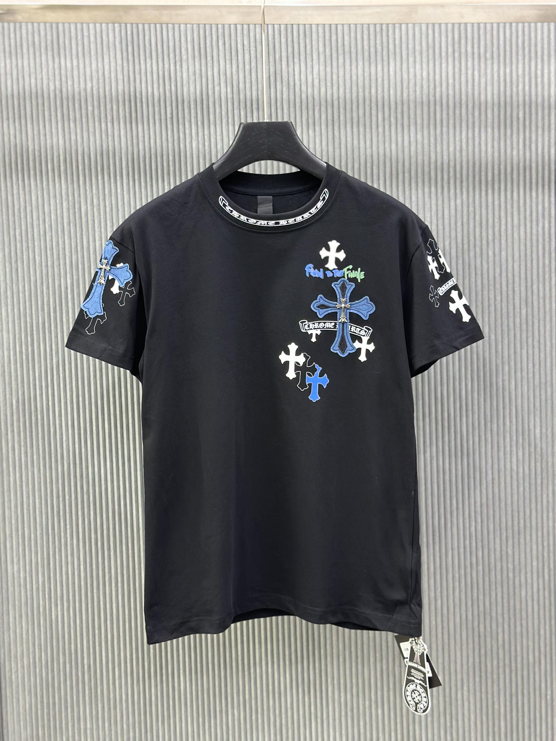 Áo phông T-shirt Chrome Heart CH họa tiết logo chữ thập thêu ngực Like Auth on web VTN NV