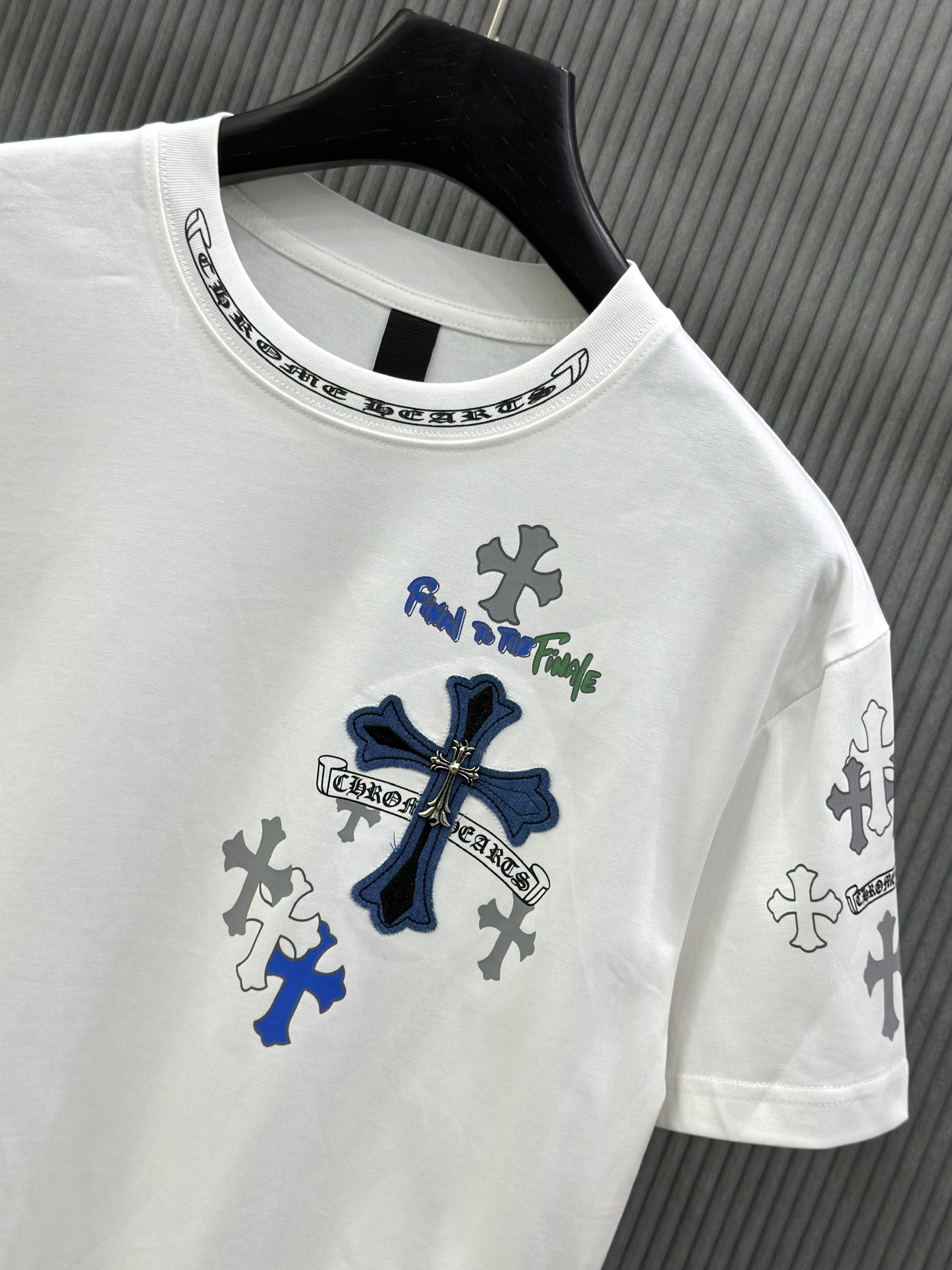 Áo phông T-shirt Chrome Heart CH họa tiết logo chữ thập thêu ngực Like Auth on web VTN NV
