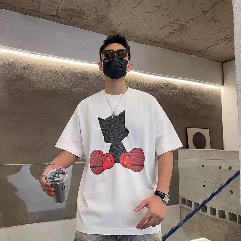 Áo phông T-shirt Local unisex họa tiết nhân vật hoạt hình Like Auth on web VTN