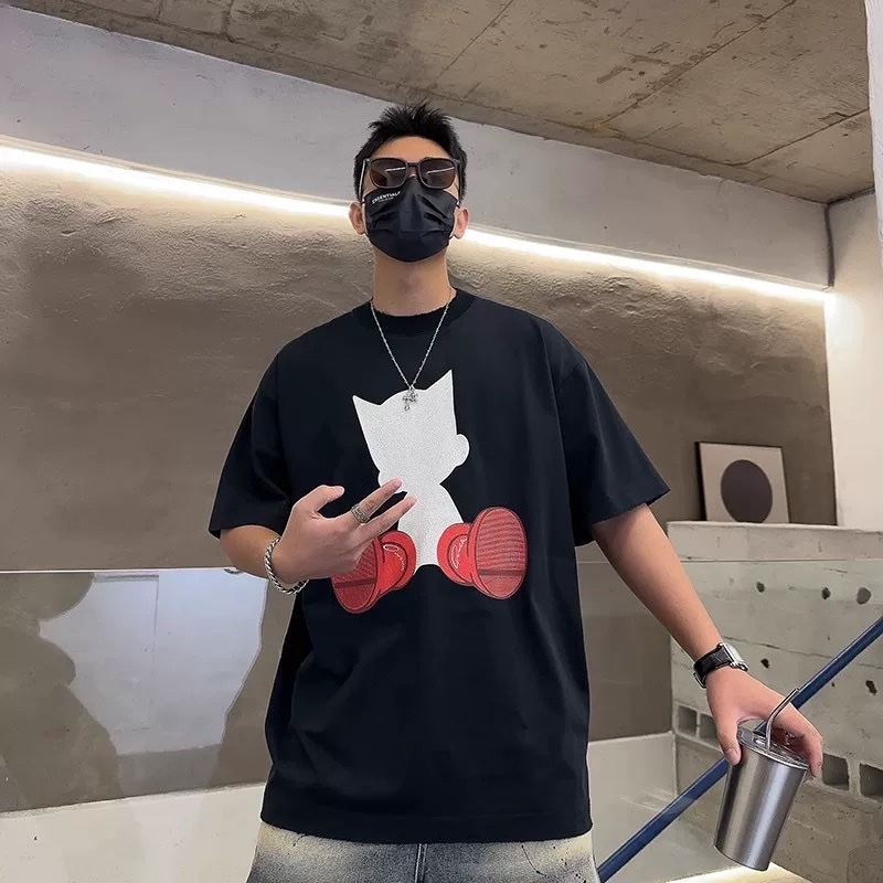 Áo phông T-shirt Local unisex họa tiết nhân vật hoạt hình Like Auth on web VTN