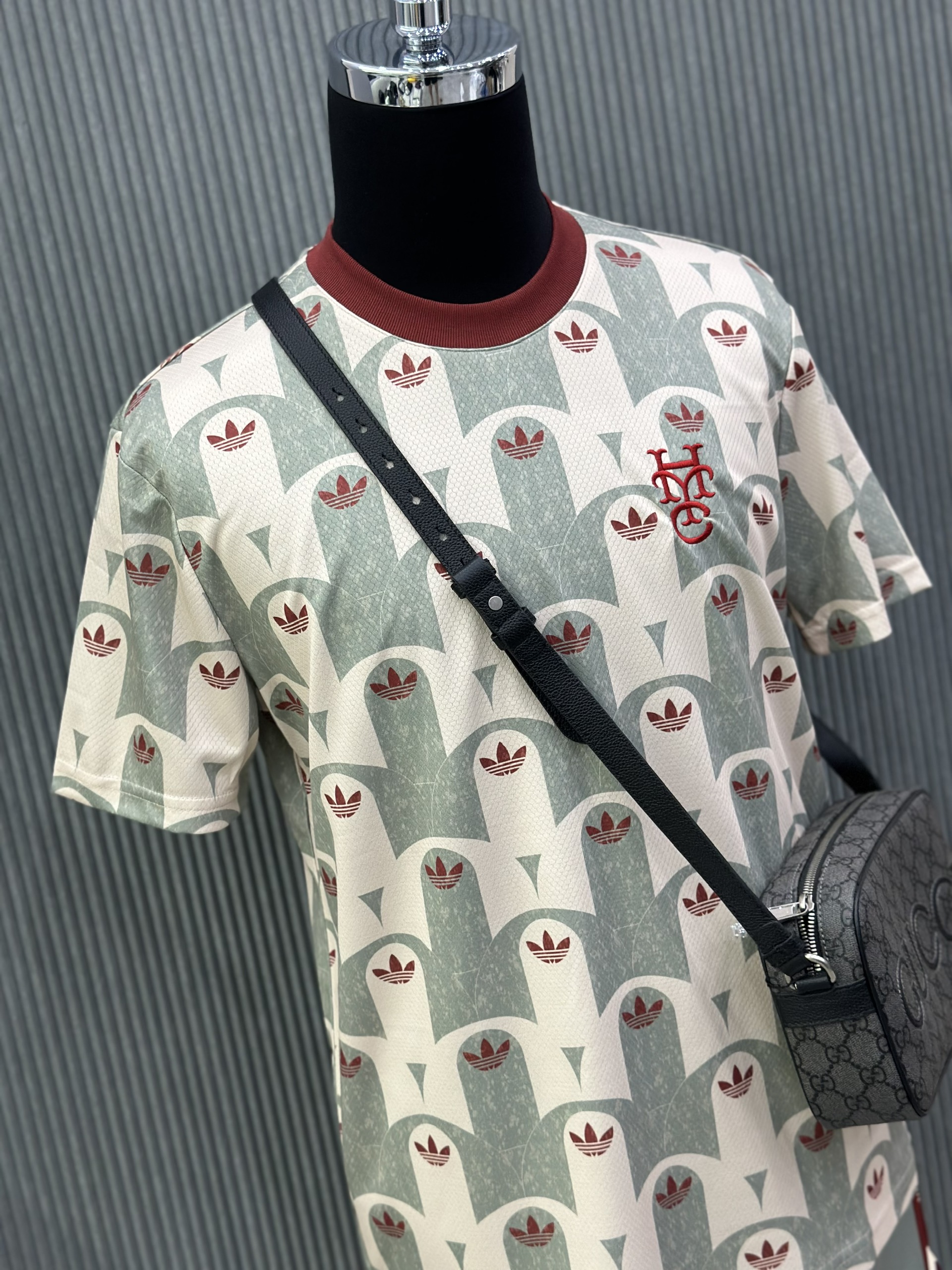 Bộ, Set hè Adidas A Xanh ngọc họa tiết logo kẻ sọc Đỏ Like Auth on web VTN