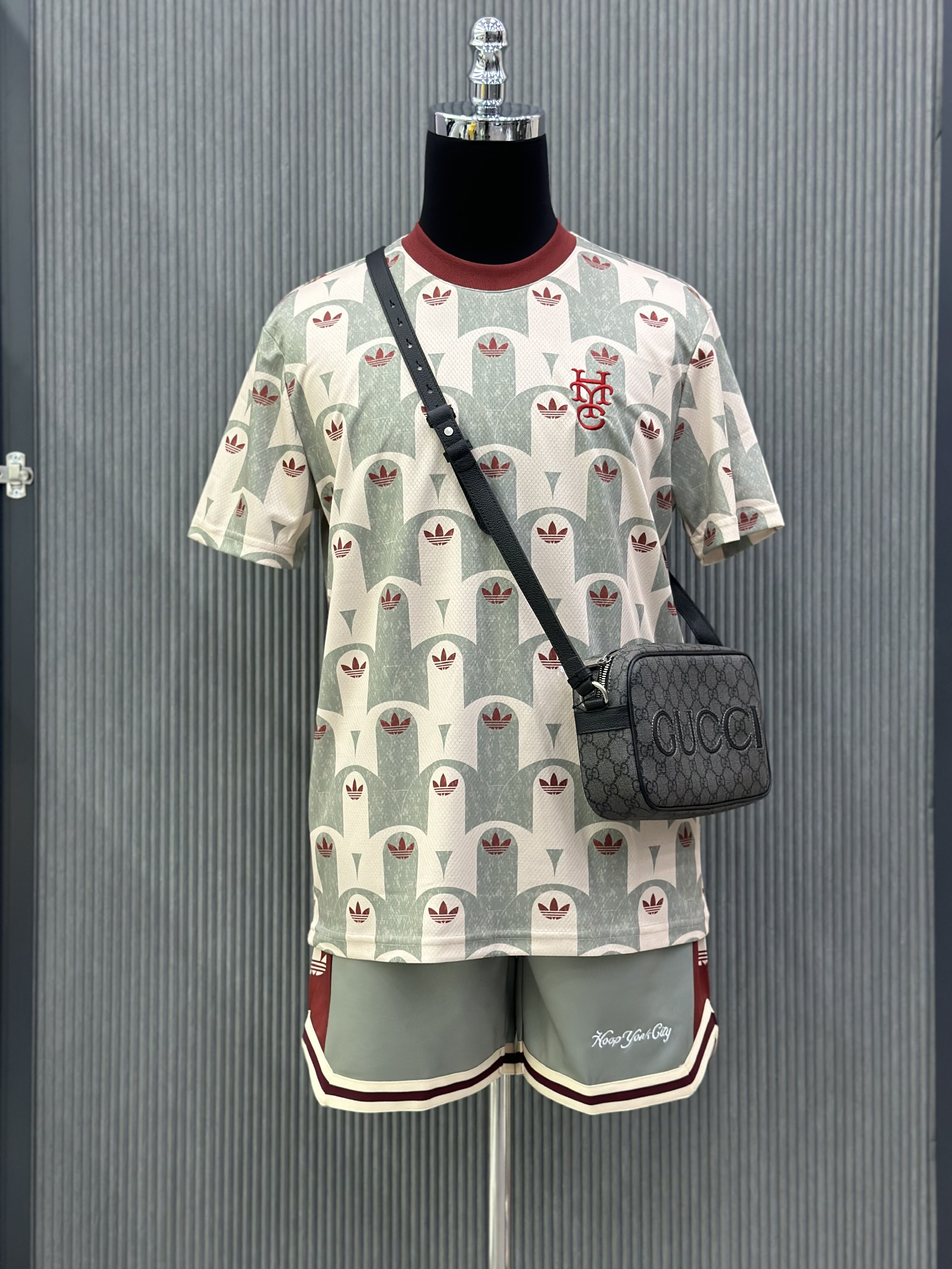 Bộ, Set hè Adidas A Xanh ngọc họa tiết logo kẻ sọc Đỏ Like Auth on web VTN