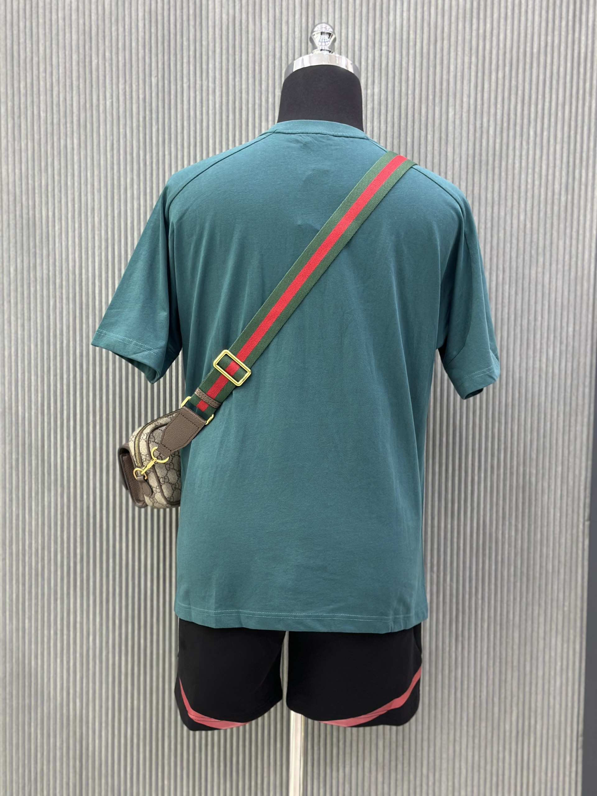 Bộ, Set hè Adidas A Xanh lam phối Đen kẻ tay Đỏ Like Auth on web VTN