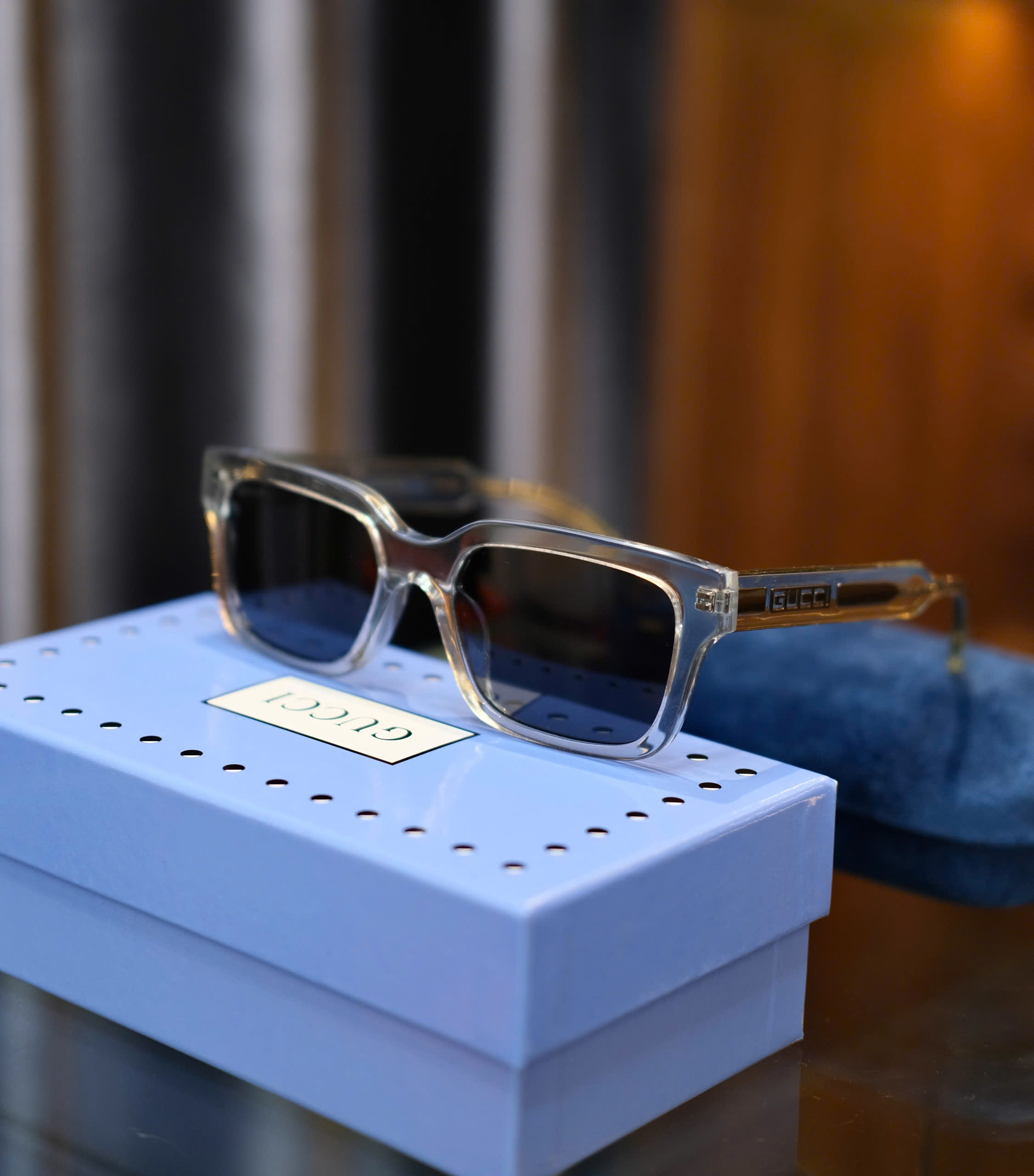 Kính mắt thời trang Gucci GC Đen gọng Trắng trong Like Auth on web fullbox DDT
