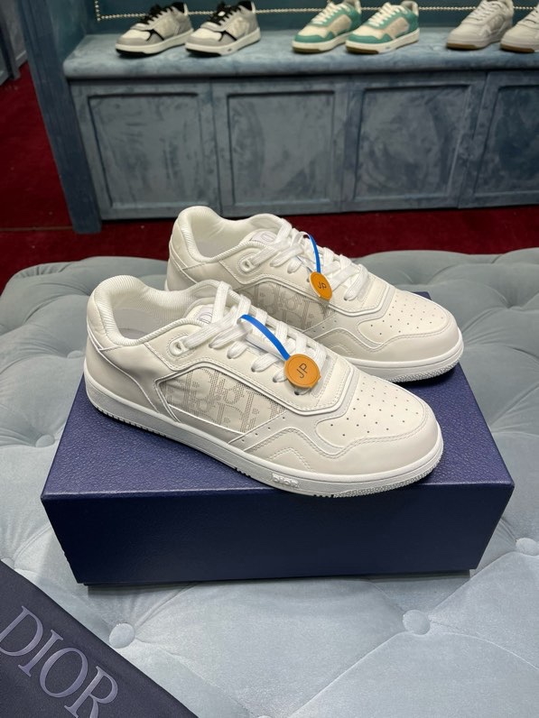 Giày sneaker Dior CD B27 Trắng họa tiết logo Xám sườn Like Auth Fullbox Phụ Kiện VTN
