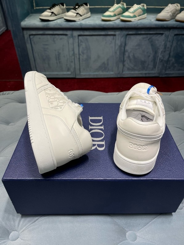 Giày sneaker Dior CD B27 Trắng họa tiết logo Xám sườn Like Auth Fullbox Phụ Kiện VTN