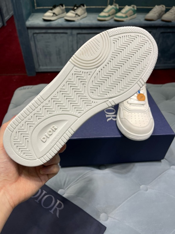Giày sneaker Dior CD B27 Trắng họa tiết logo Xám sườn Like Auth Fullbox Phụ Kiện VTN