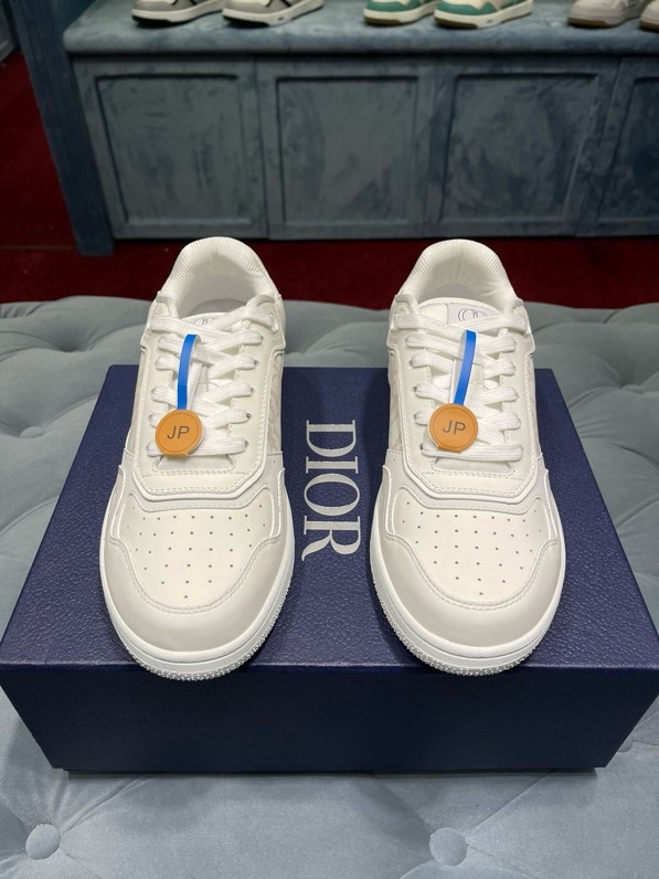 Giày sneaker Dior CD B27 Trắng họa tiết logo Xám sườn Like Auth Fullbox Phụ Kiện VTN