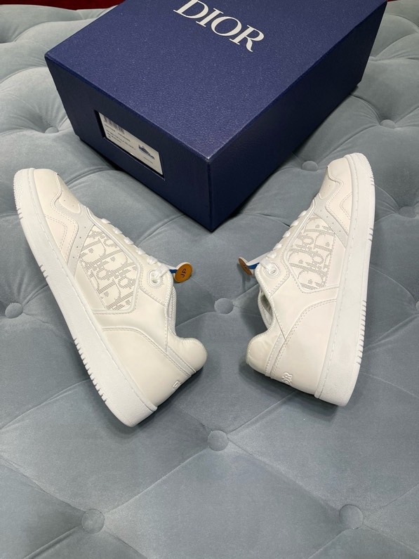 Giày sneaker Dior CD B27 Trắng họa tiết logo Xám sườn Like Auth Fullbox Phụ Kiện VTN