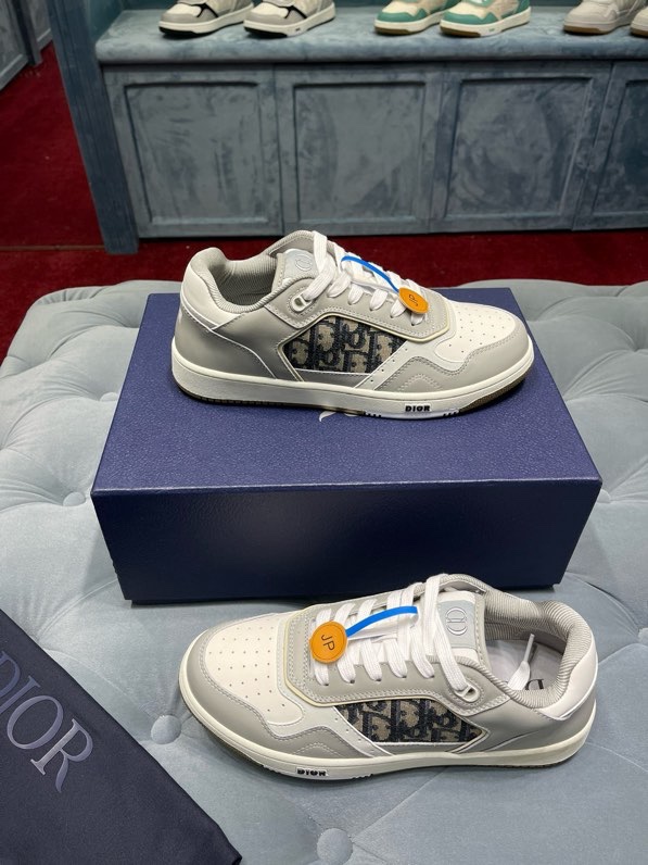 Giày sneaker Dior CD B27 Xám phối Trắng họa tiết logo Đen sườn Like Auth Fullbox Phụ Kiện VTN