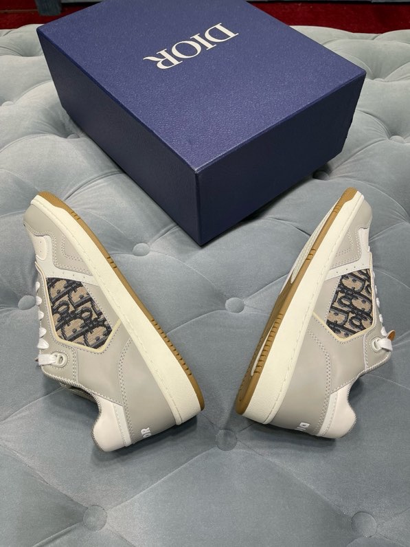 Giày sneaker Dior CD B27 Xám phối Trắng họa tiết logo Đen sườn Like Auth Fullbox Phụ Kiện VTN