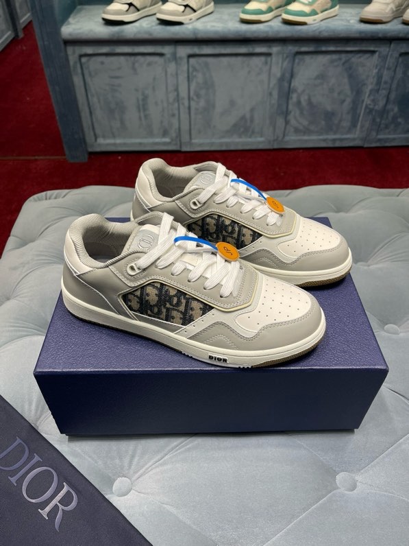 Giày sneaker Dior CD B27 Xám phối Trắng họa tiết logo Đen sườn Like Auth Fullbox Phụ Kiện VTN