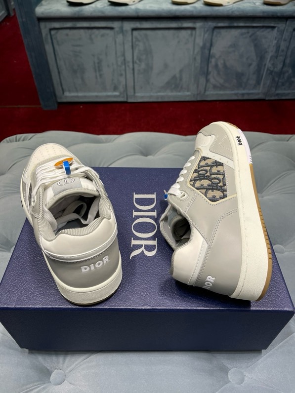 Giày sneaker Dior CD B27 Xám phối Trắng họa tiết logo Đen sườn Like Auth Fullbox Phụ Kiện VTN