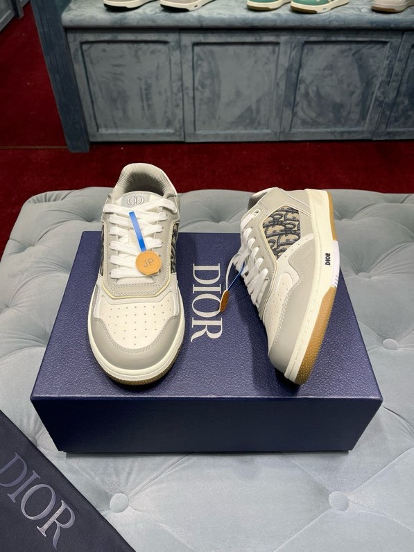 Giày sneaker Dior CD B27 Xám phối Trắng họa tiết logo Đen sườn Like Auth Fullbox Phụ Kiện VTN