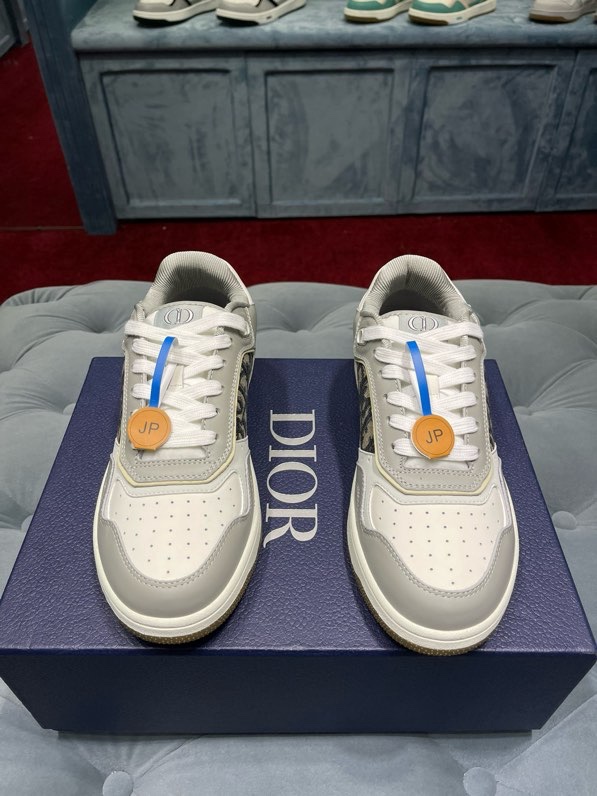 Giày sneaker Dior CD B27 Xám phối Trắng họa tiết logo Đen sườn Like Auth Fullbox Phụ Kiện VTN