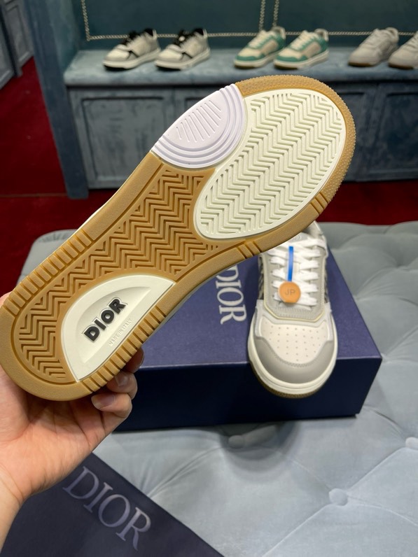 Giày sneaker Dior CD B27 Xám phối Trắng họa tiết logo Đen sườn Like Auth Fullbox Phụ Kiện VTN