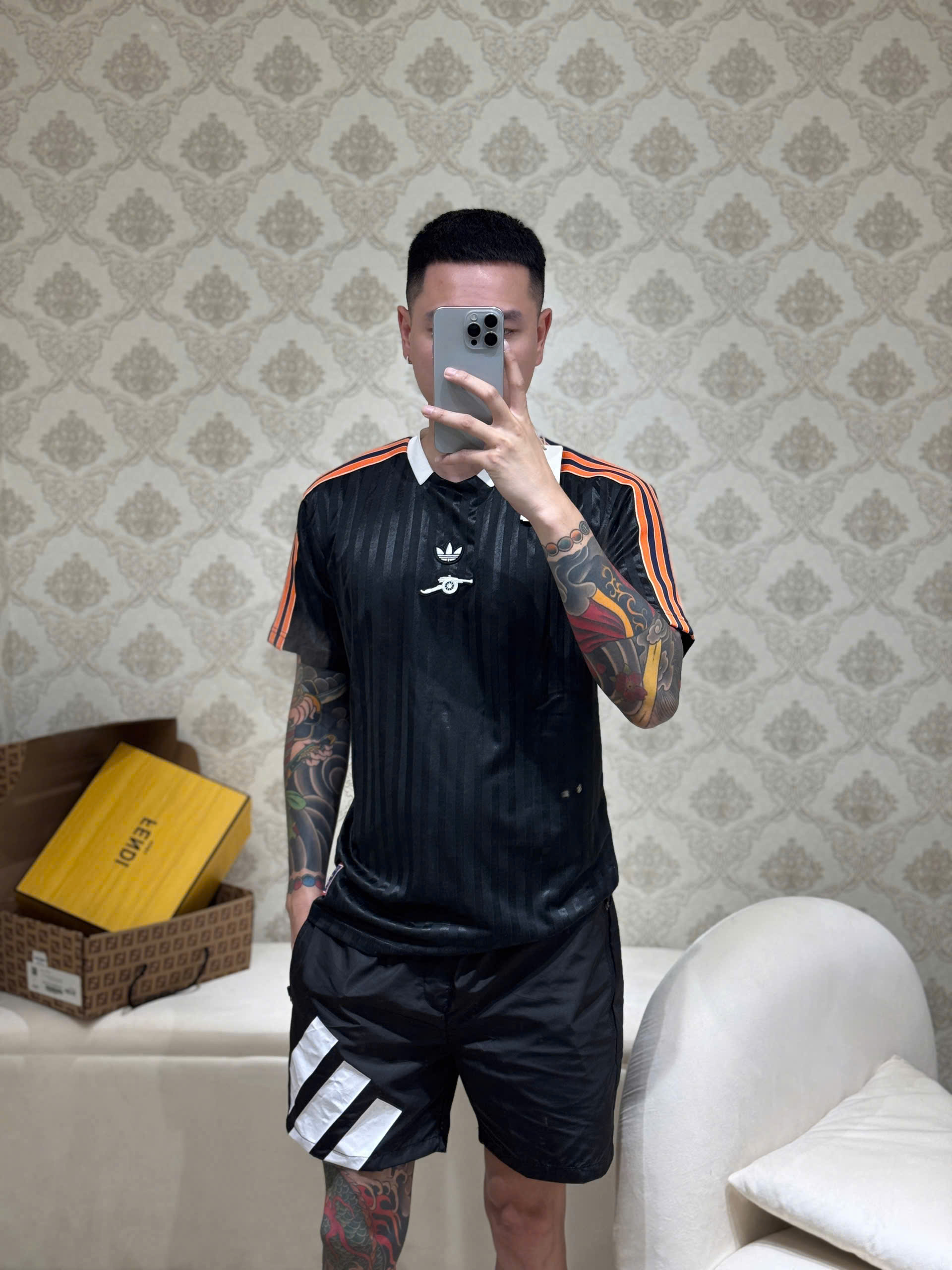 Bộ, Set hè Adidas A kẻ sọc phối màu Like Auth on web NV