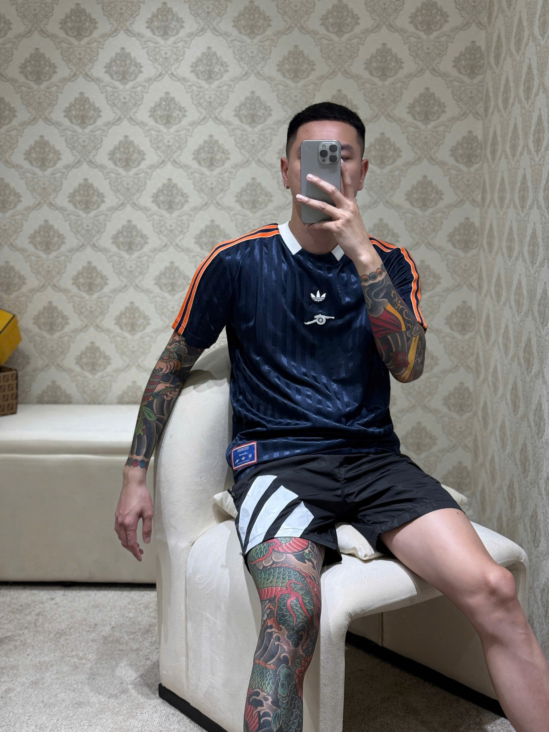 Bộ, Set hè Adidas A kẻ sọc phối màu Like Auth on web NV