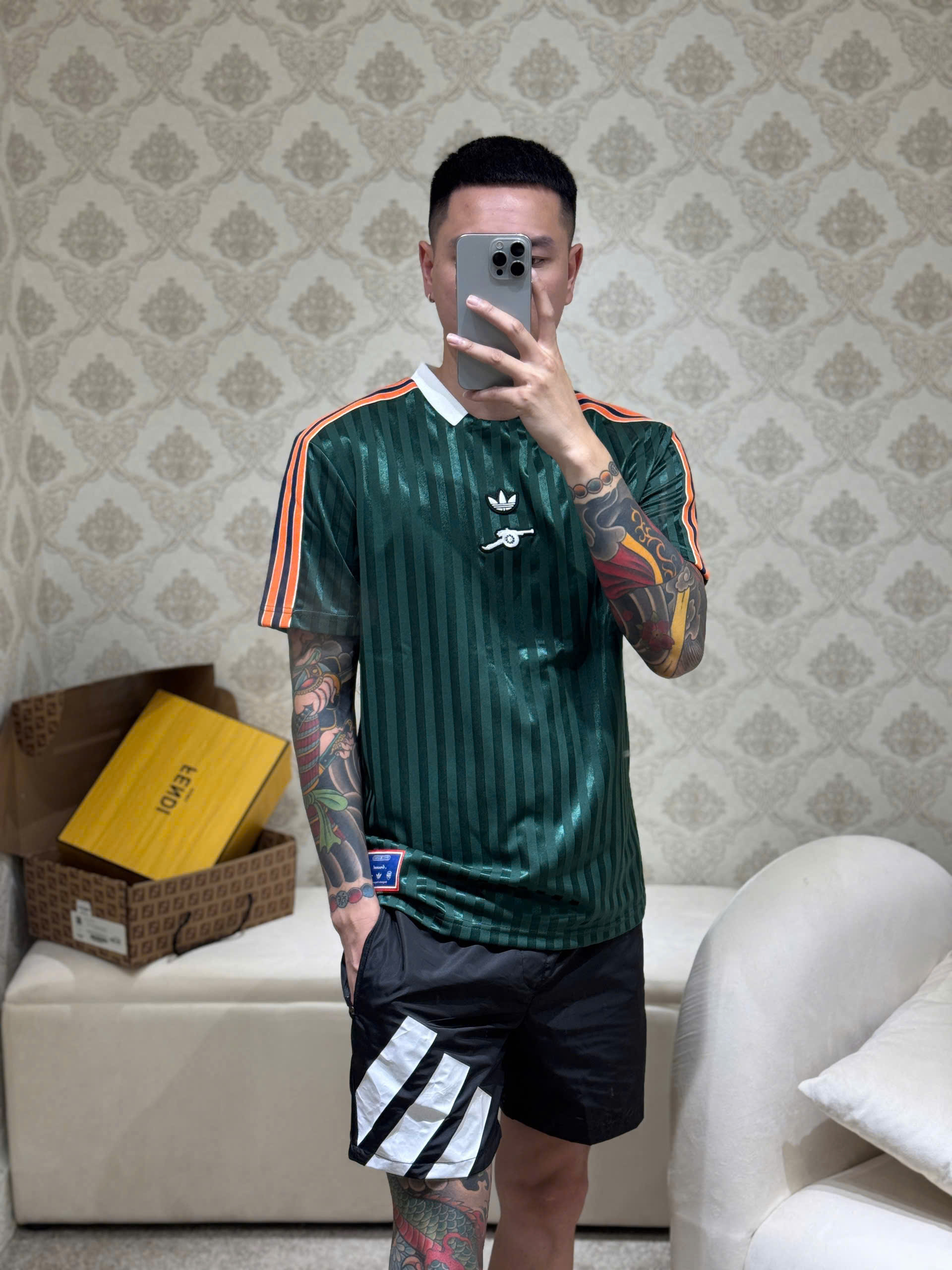 Bộ, Set hè Adidas A kẻ sọc phối màu Like Auth on web NV