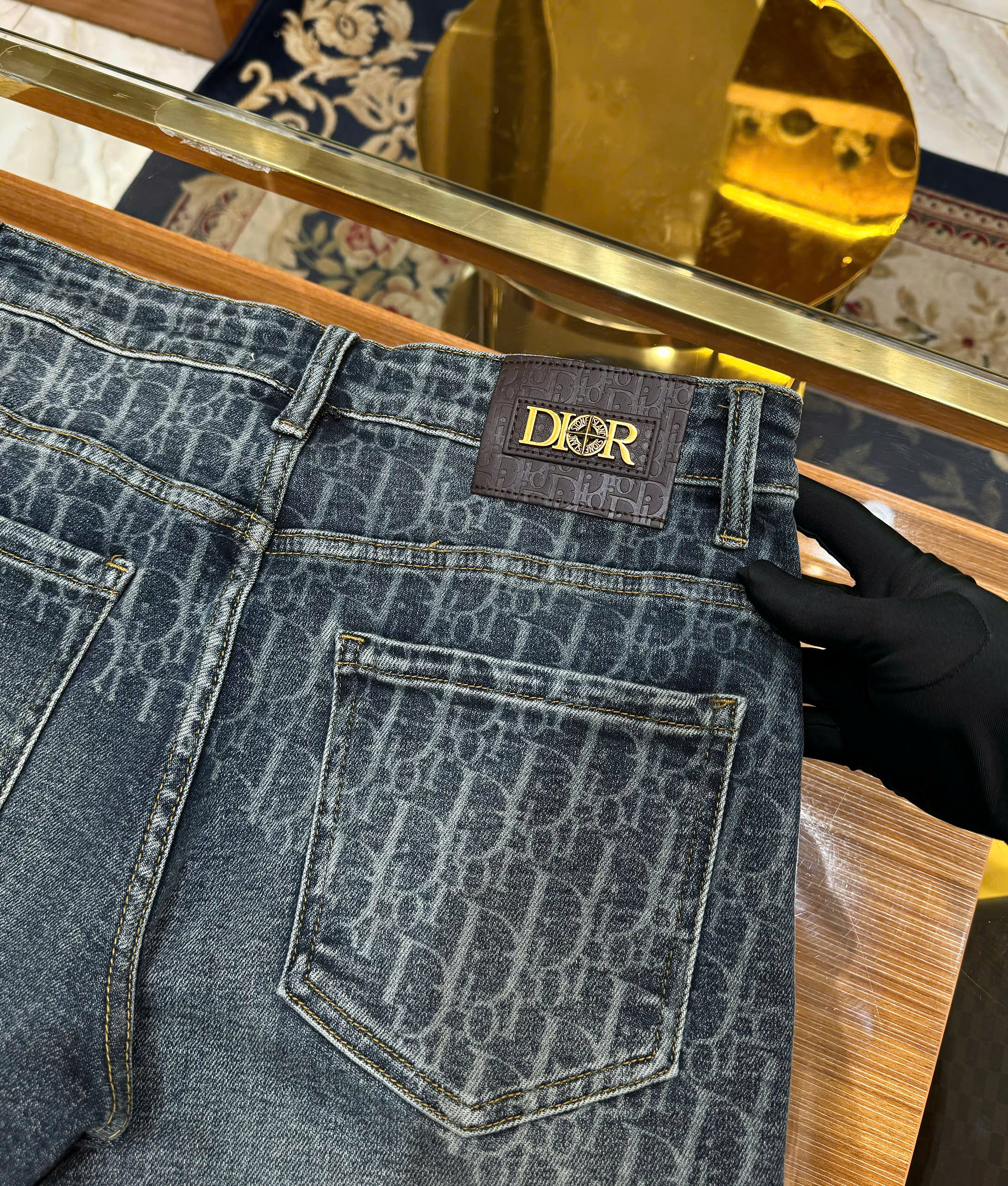 Quần short gió Dior CD Xanh họa tiết logo chữ Like Auth 1-1 on web CD