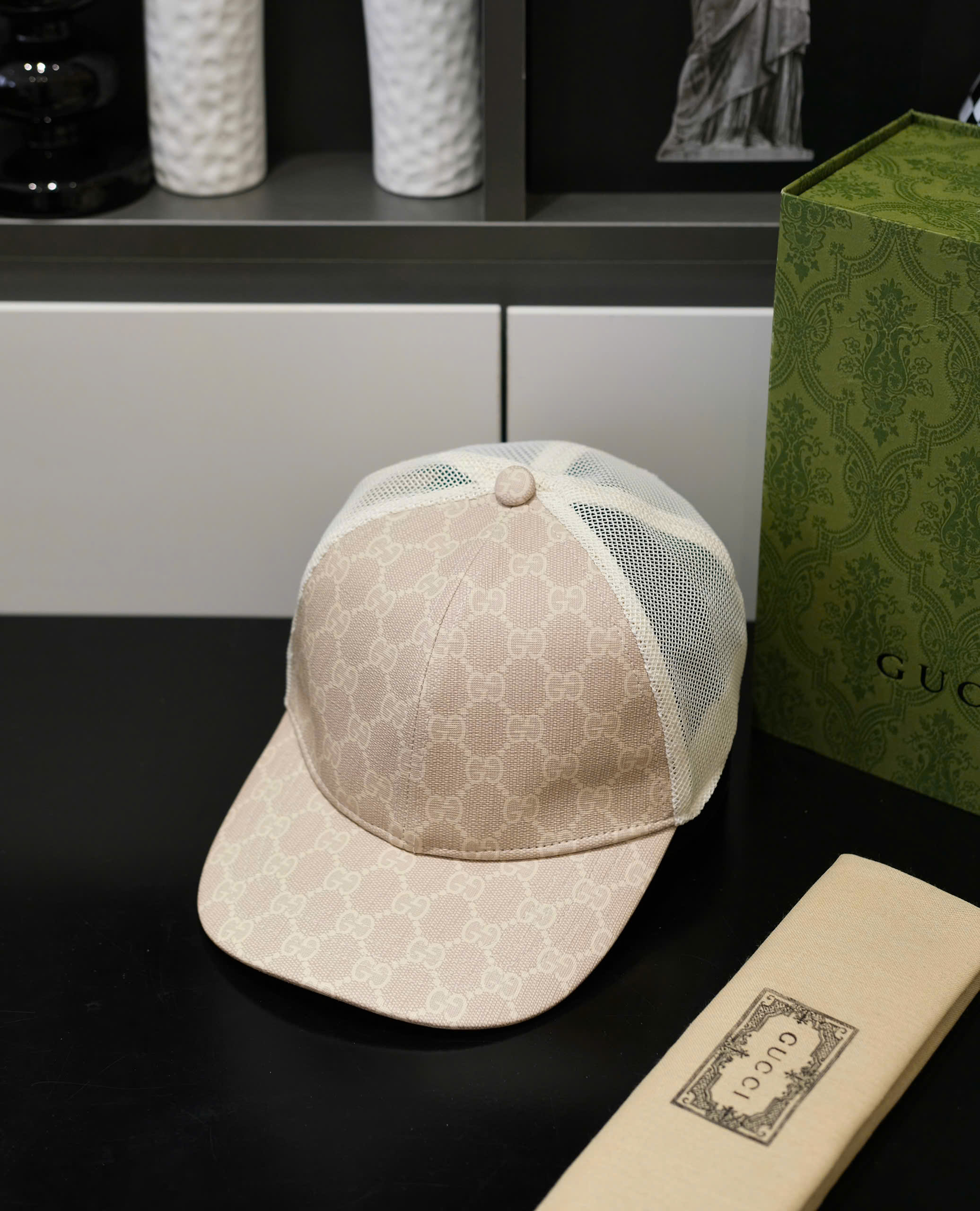 Mũ lưỡi trai, nón kết Gucci GC Be họa tiết logo Like Auth fullbox DDT