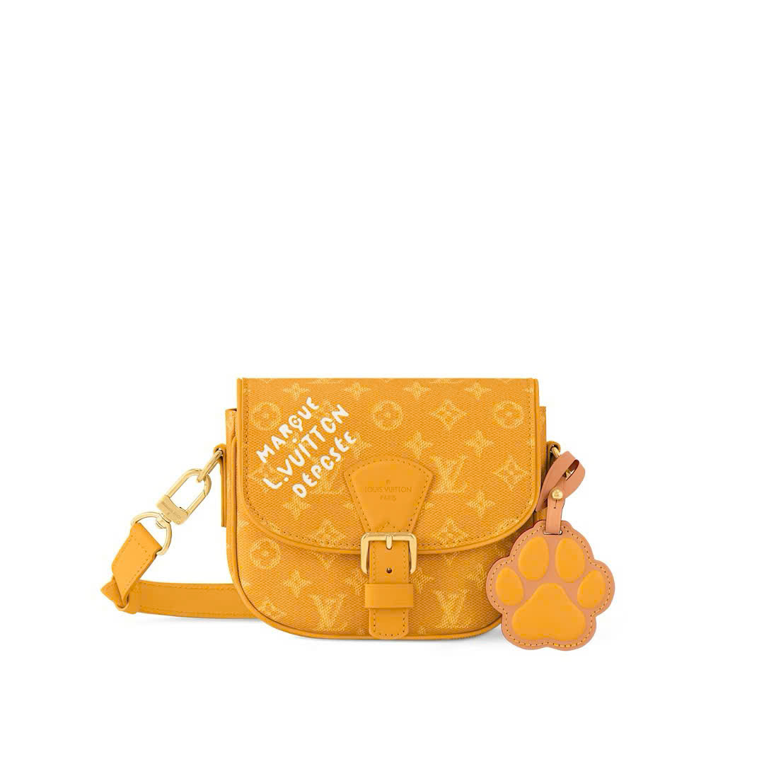 Túi đeo chéo Louis Vuitton LV Vàng họa tiết hoa vân size 20x17x7cm Like Auth on web fullbox bill thẻ PLD