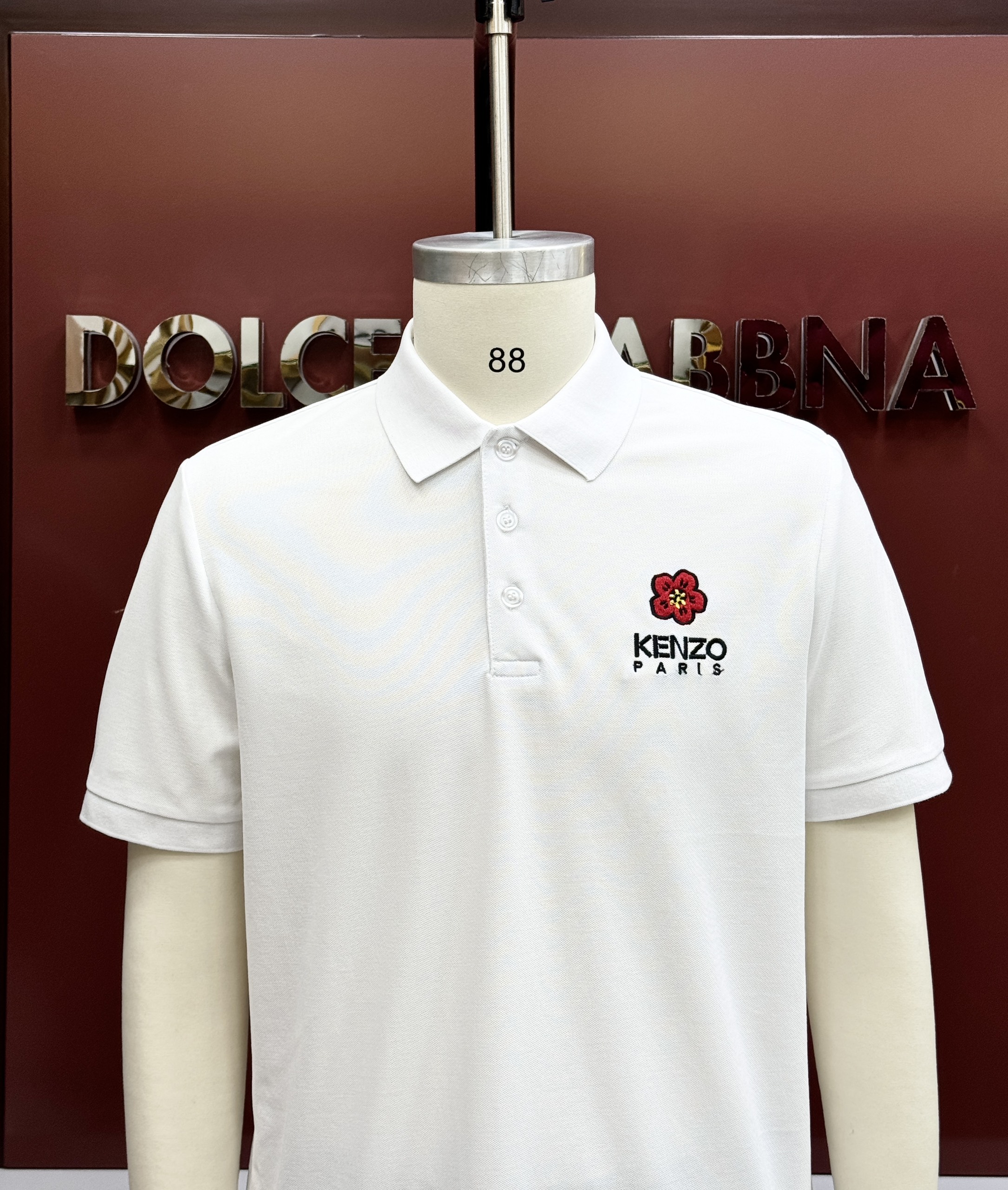 Áo polo Kenzo KZ logo chữ Hoa thêu ngực Like Auth 1-1 on web CD
