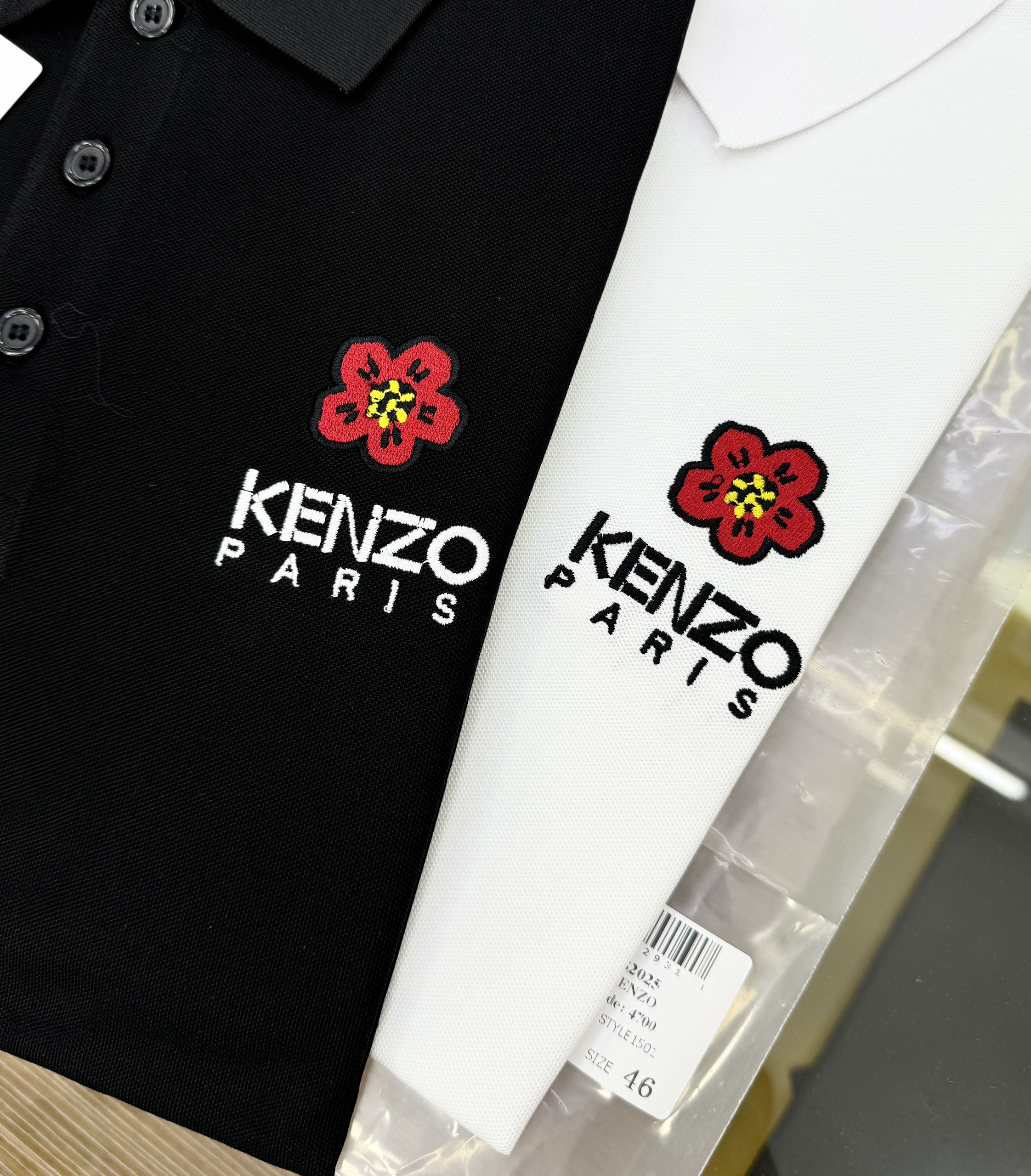 Áo polo Kenzo KZ logo chữ Hoa thêu ngực Like Auth 1-1 on web CD