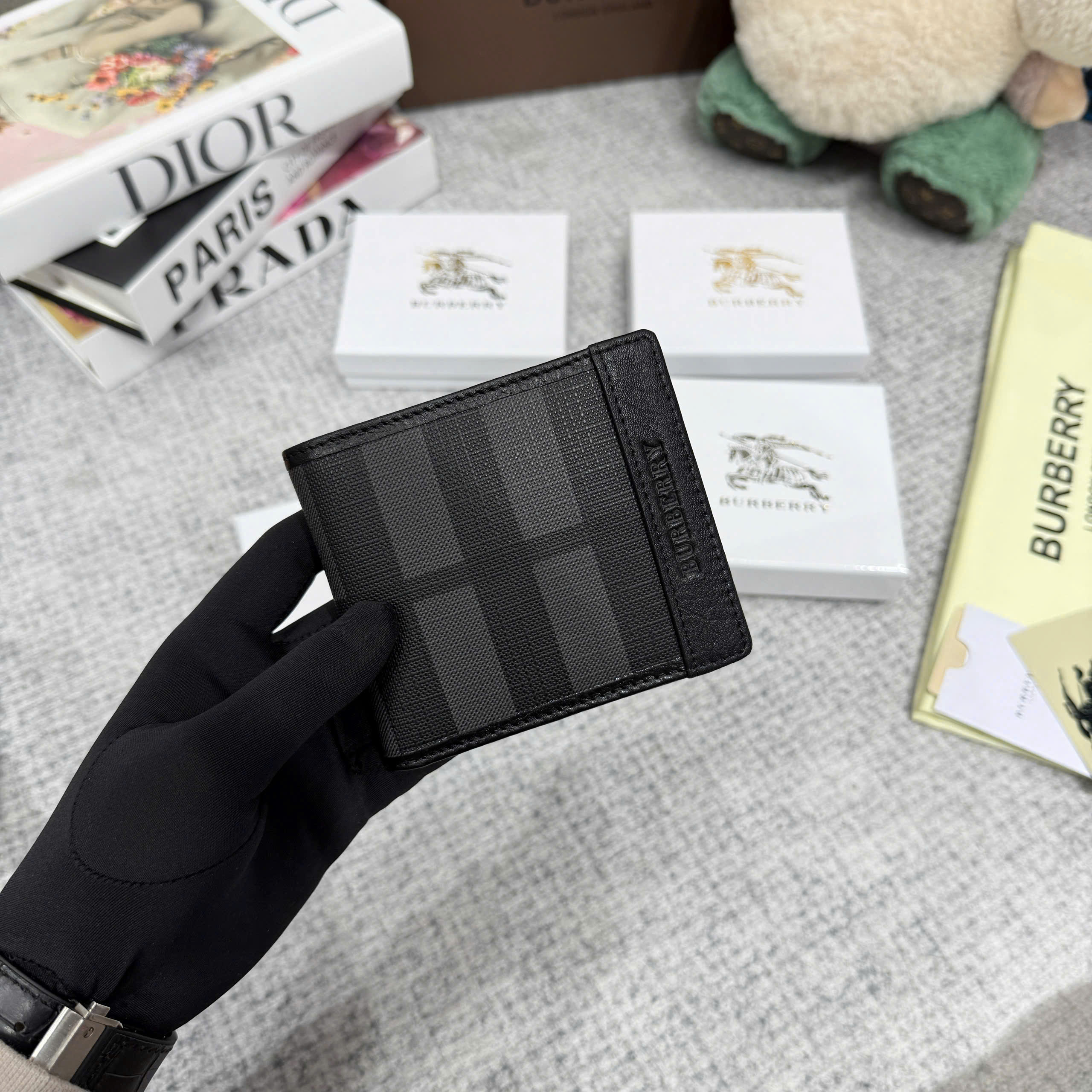 Ví ngắn gấp Burberry BBR các mẫu Like Auth fullbox túi thẻ phụ kiện PLD